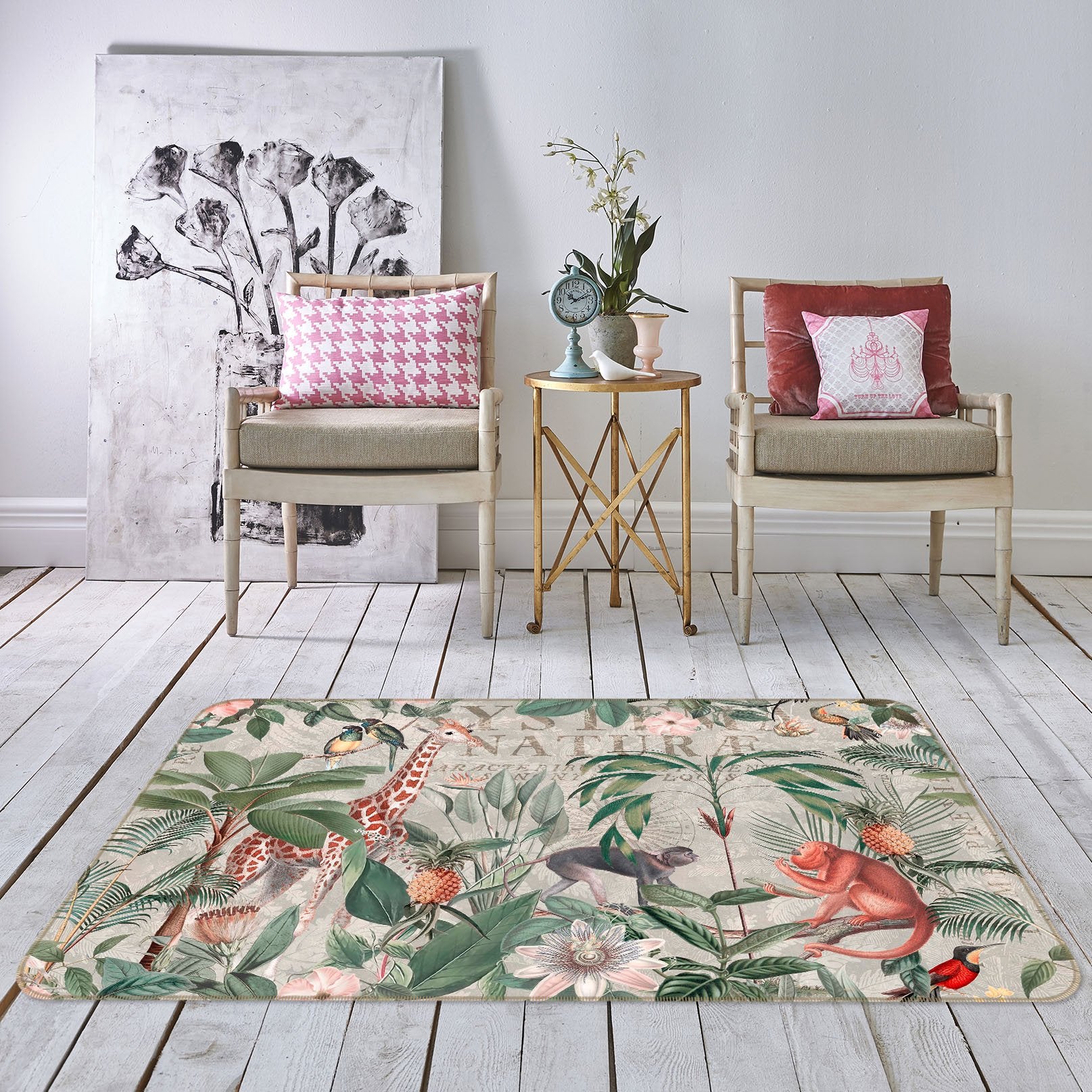 3D Animal Paradise 1037 Andrea haase Rug Non Slip Rug Mat Mat AJ Creativity Home