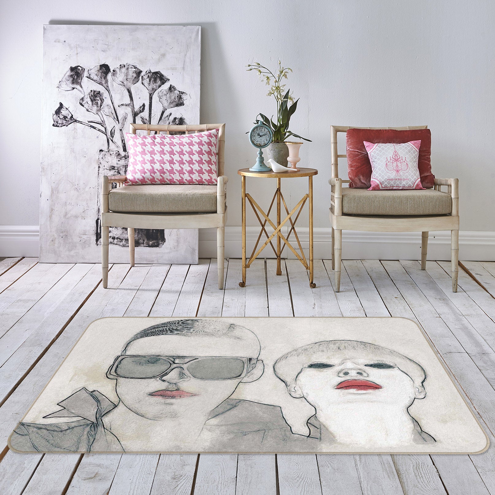 3D Fashion Elite 2004 Marco Cavazzana Rug Non Slip Rug Mat