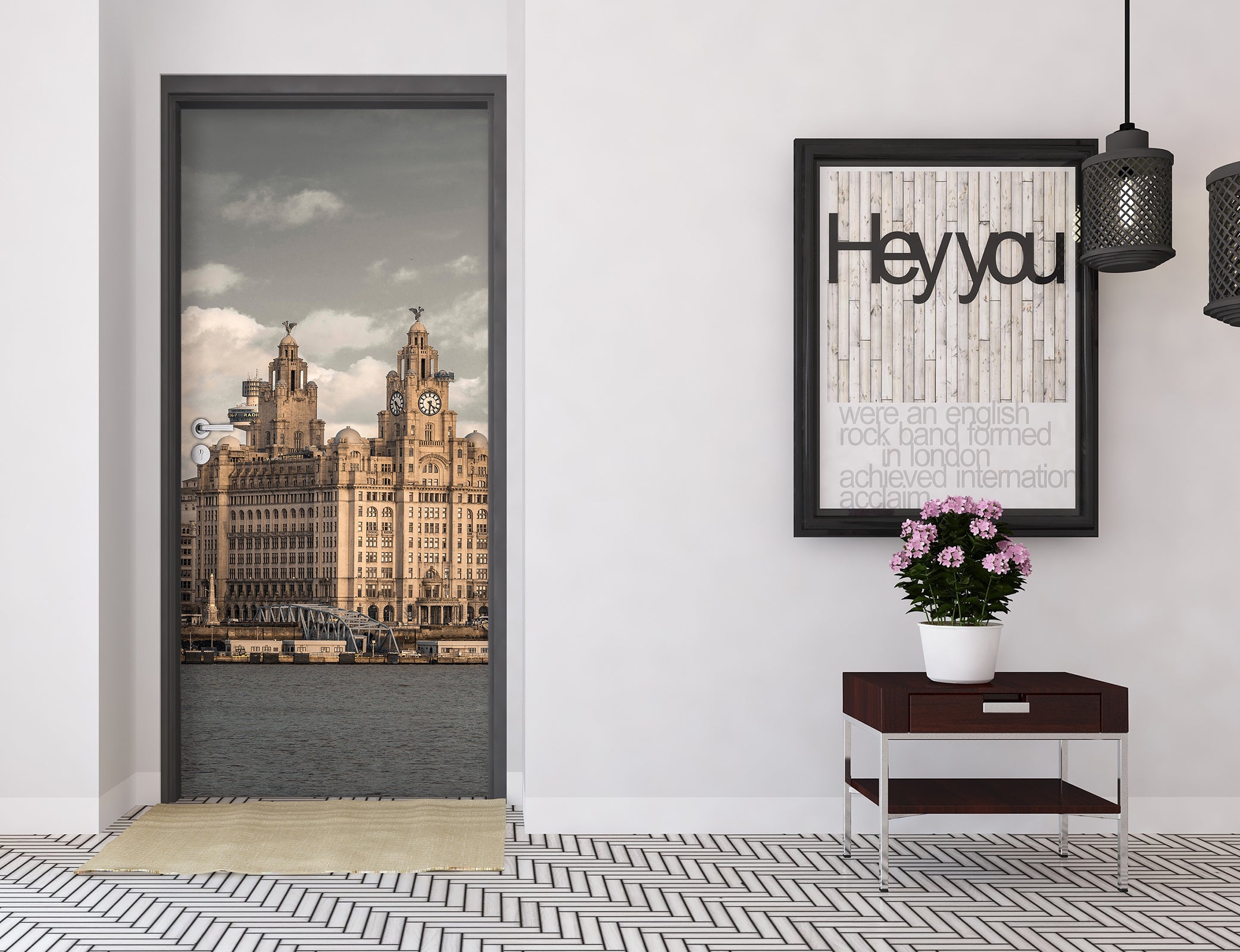 3D High-Rise Building 106106 Assaf Frank Door Mural