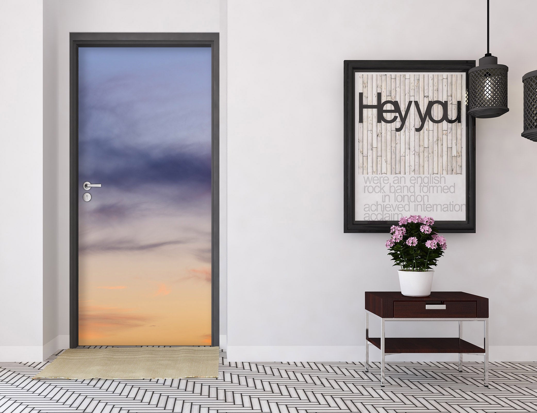 3D Blue Sky 5198 Assaf Frank Door Mural