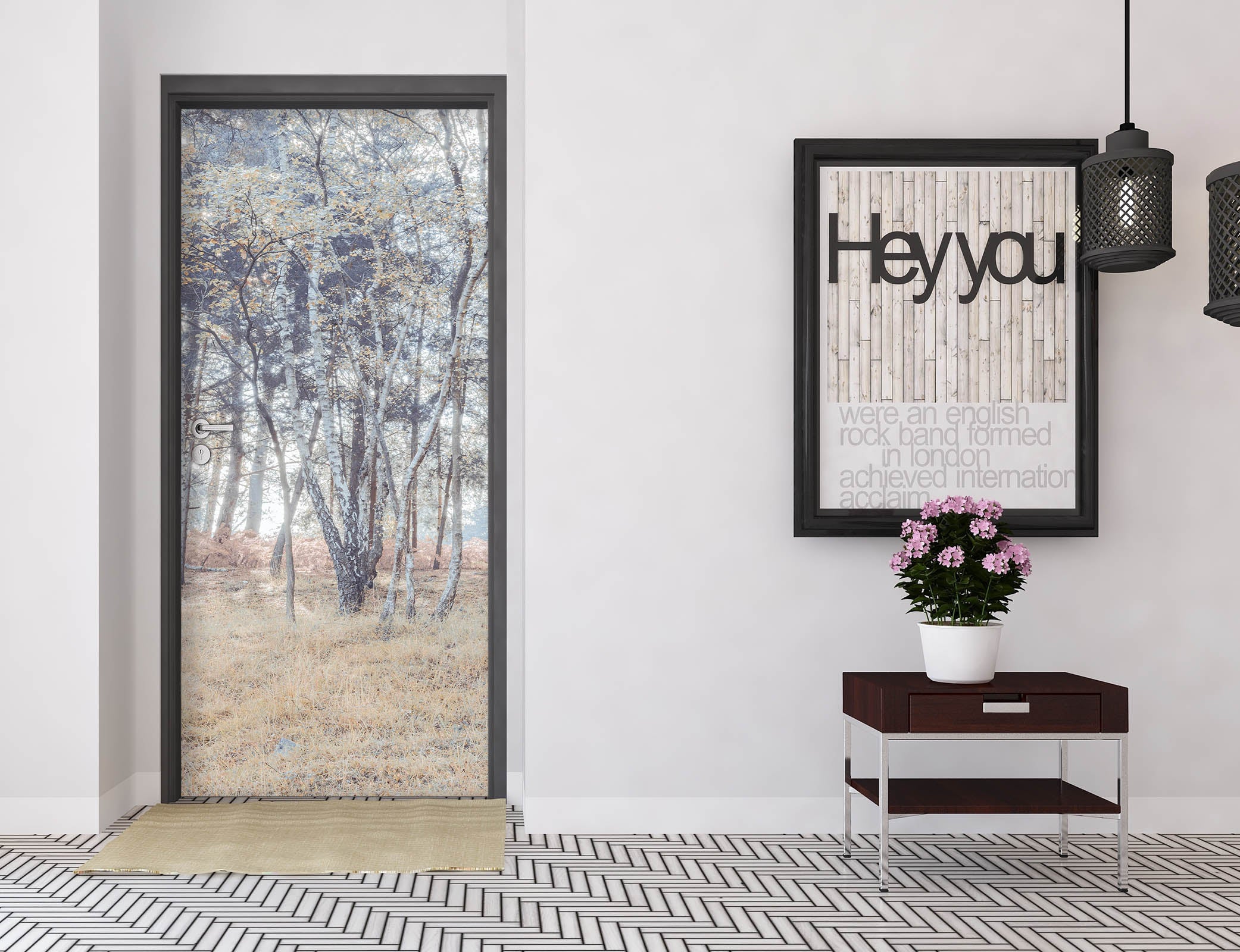 3D Yellow Grassland 5200 Assaf Frank Door Mural