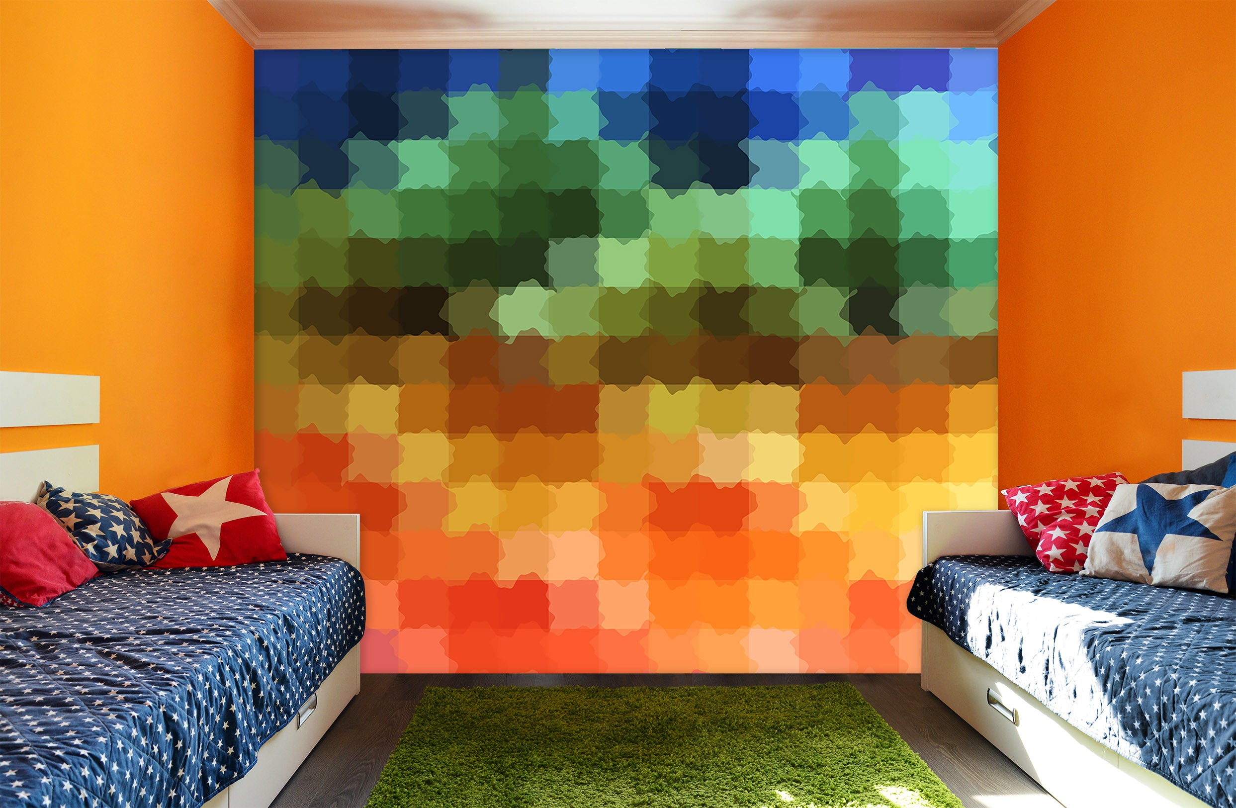 3D Colored Multicultural 71075 Shandra Smith Wall Mural Wall Murals