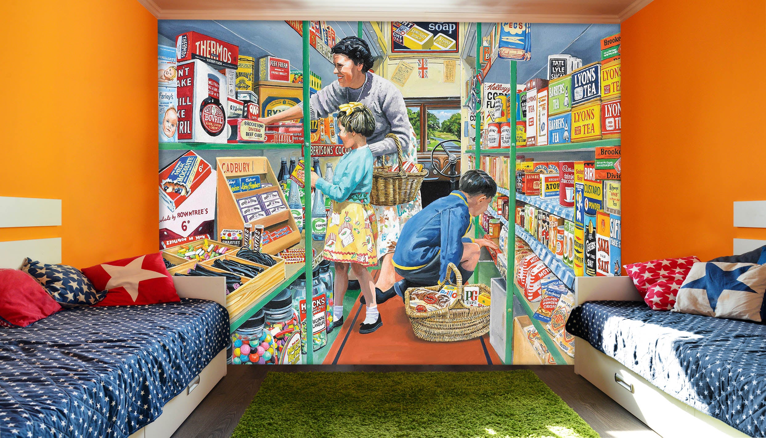 3D In The Mobile Shop 1031 Trevor Mitchell Wall Mural Wall Murals