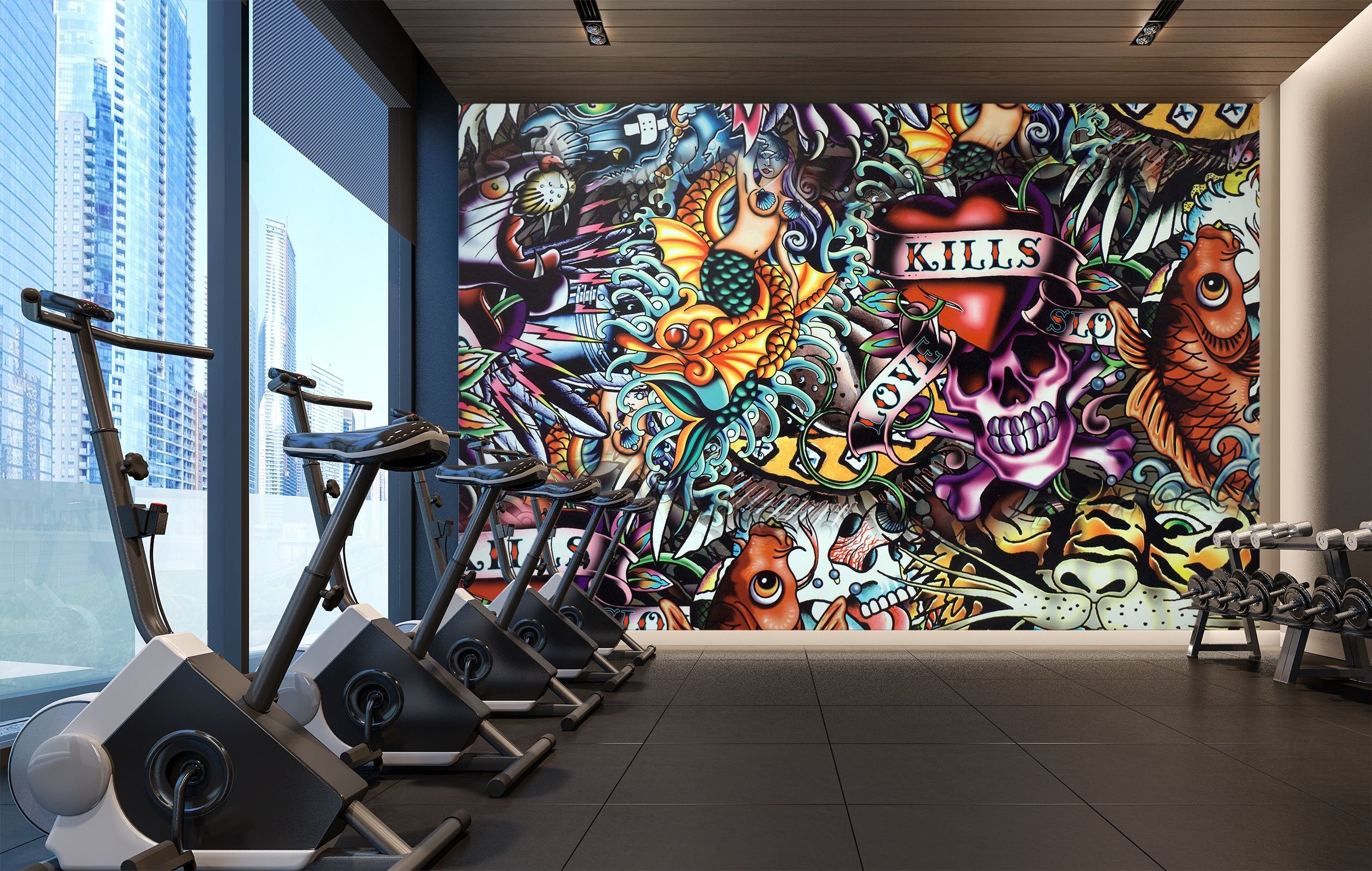 3D Abstract graffiti 38 Wall Murals Wallpaper AJ Wallpaper