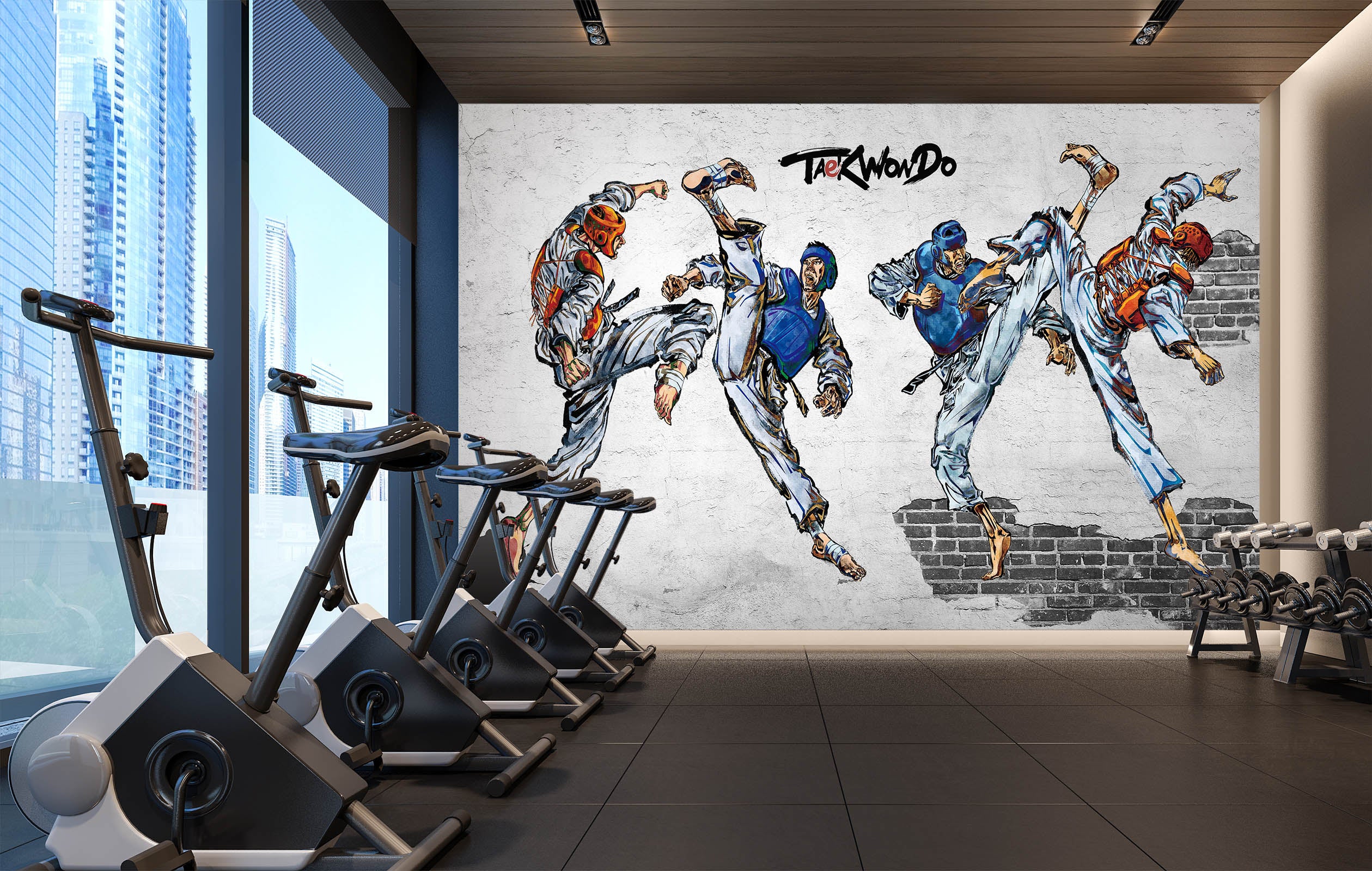 3D Fist Attack 039 Wall Murals