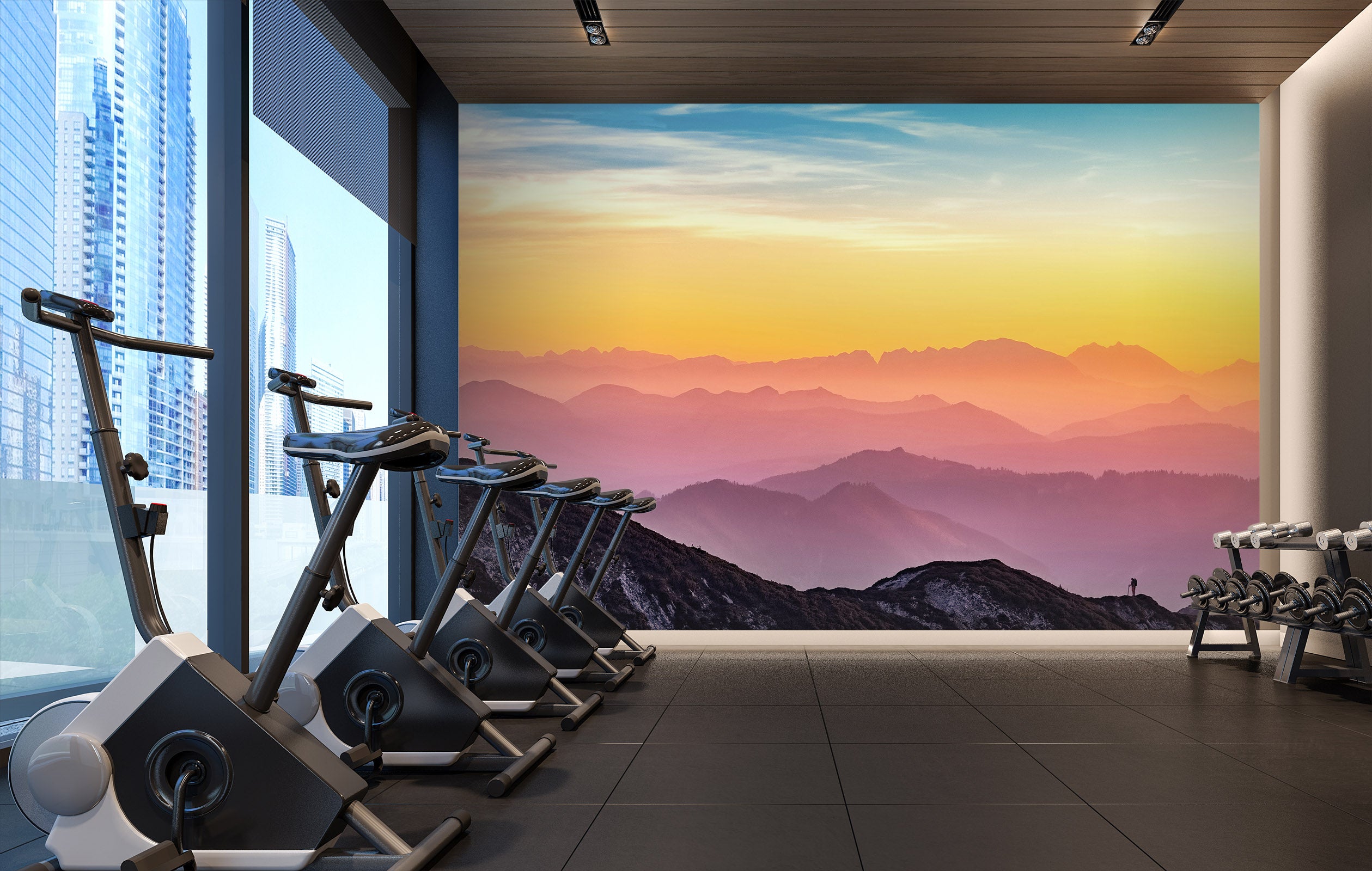 3D Morning Valley 215 Wall Murals