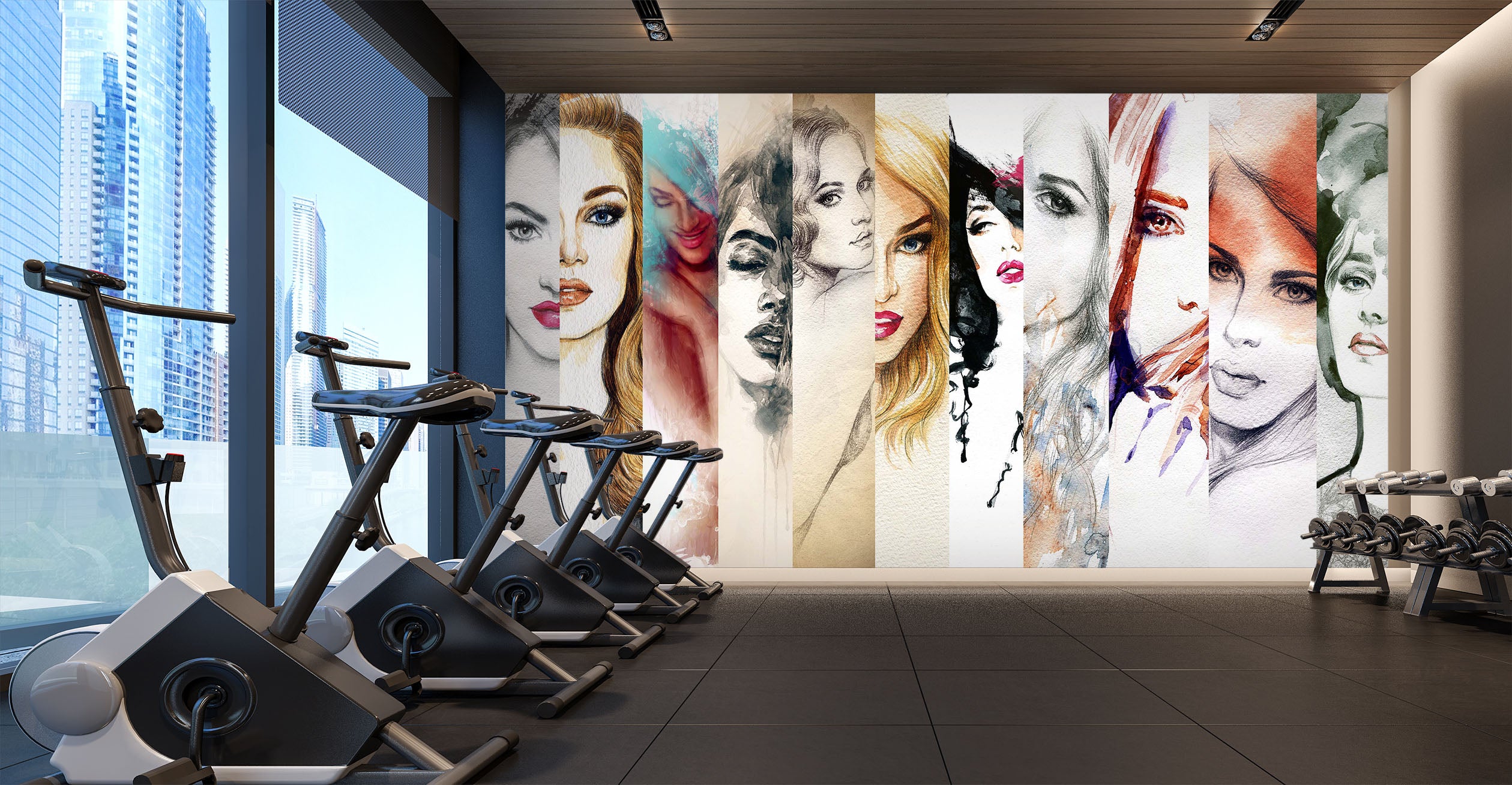 3D Beautiful Woman 112 Wall Murals
