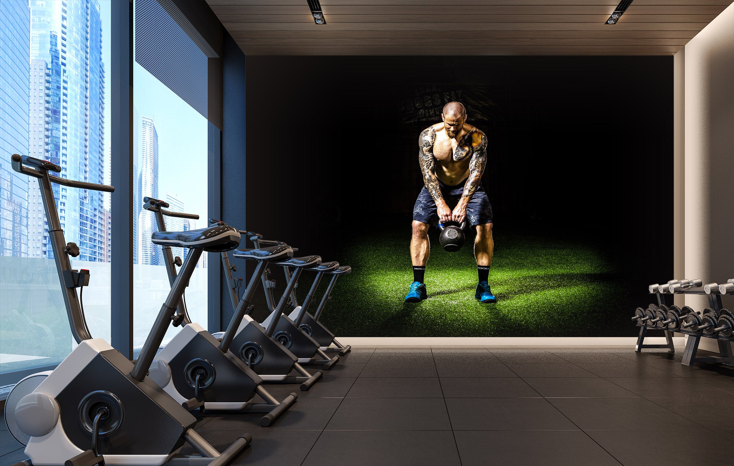 3D Fitness Men 204 Wall Murals