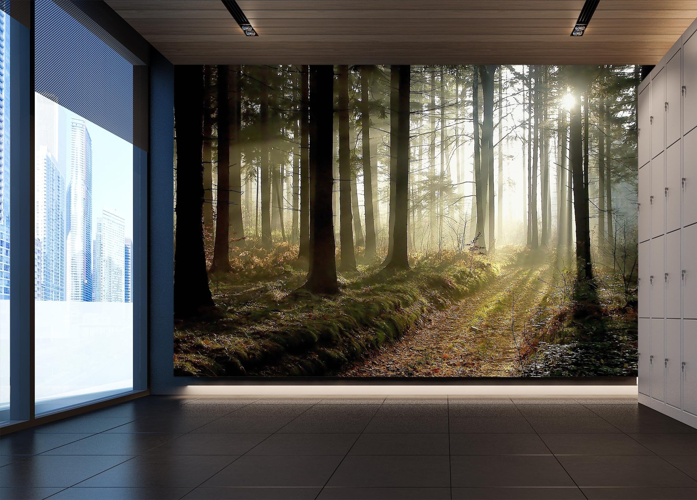 3D sunshine in the forest 17 Wall Murals Wallpaper AJ Wallpaper