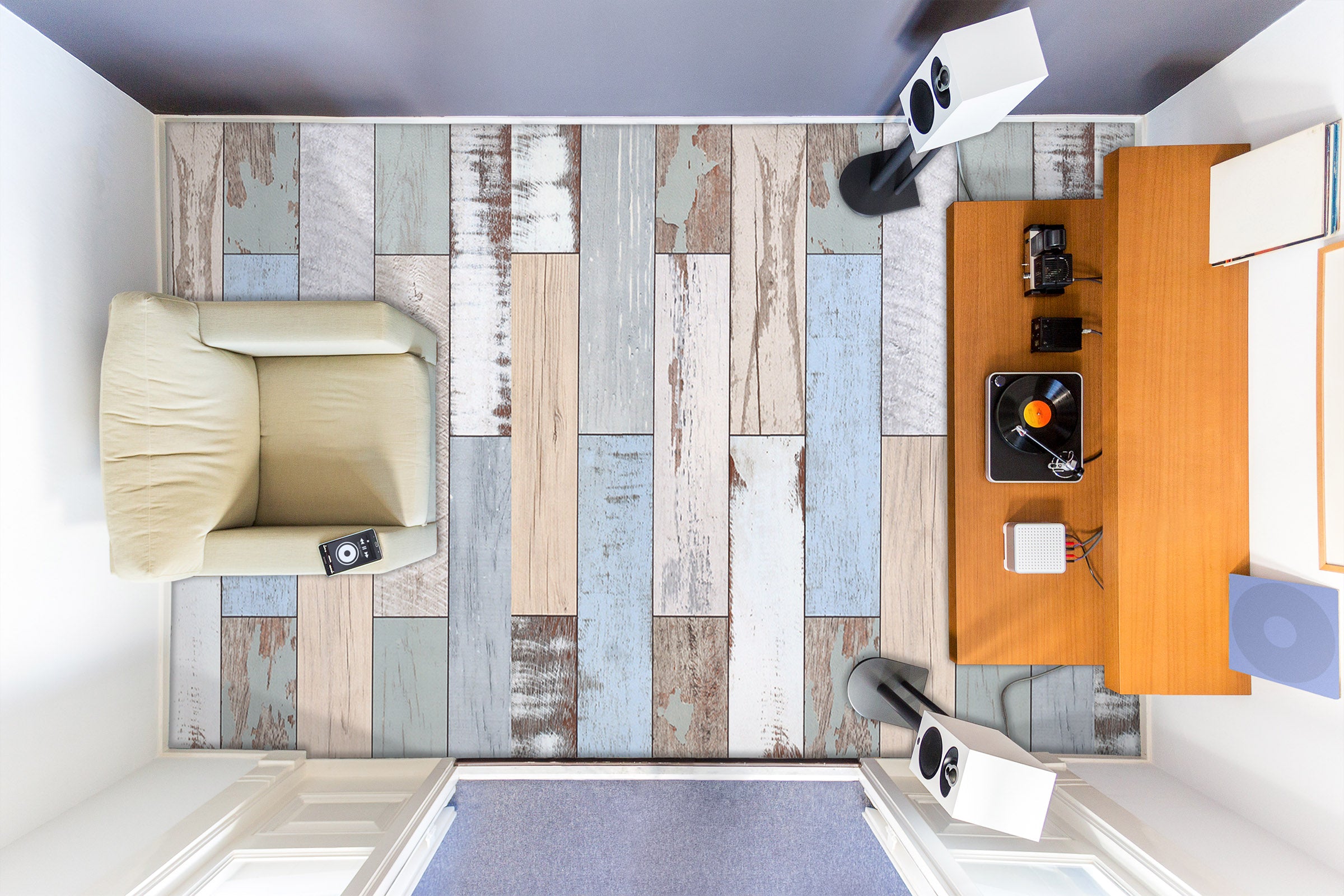 3D Fresh Wood Grains 041 Floor Mural Wallpaper Murals Rug & Mat Print Epoxy waterproof bath floor