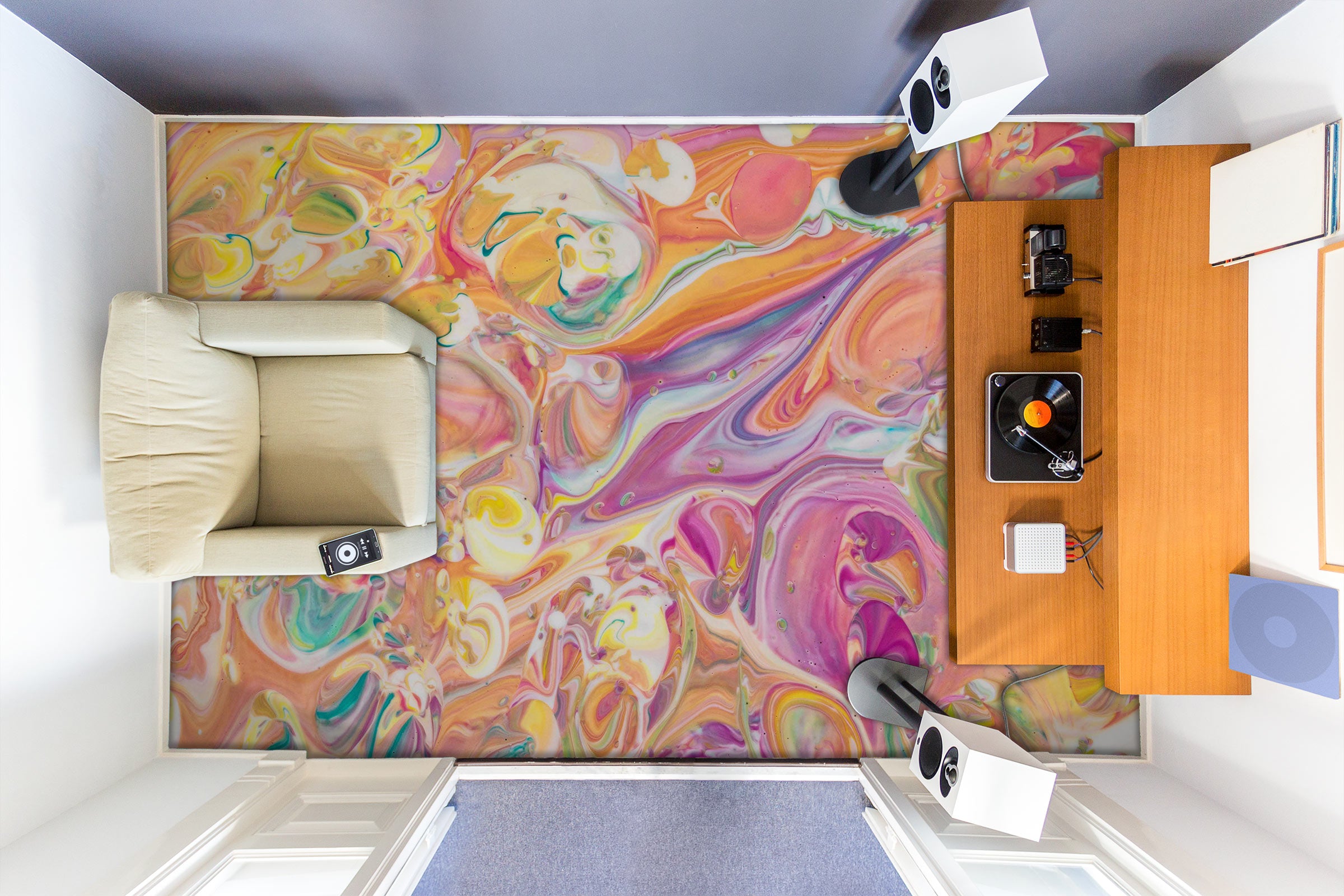 3D Bright And Full-bodied 1186 Floor Mural