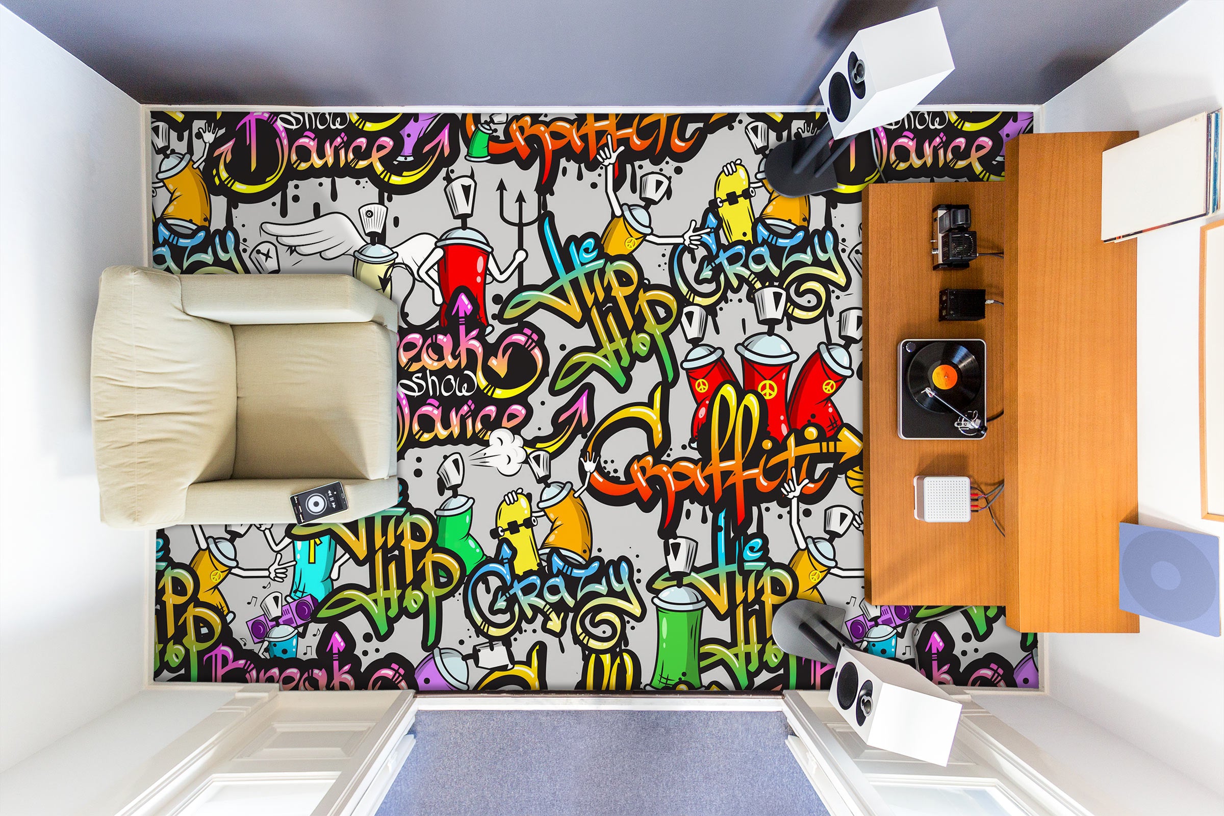 3D Free Art Letters 1161 Floor Mural Wallpaper Murals Self-Adhesive Removable Print Epoxy