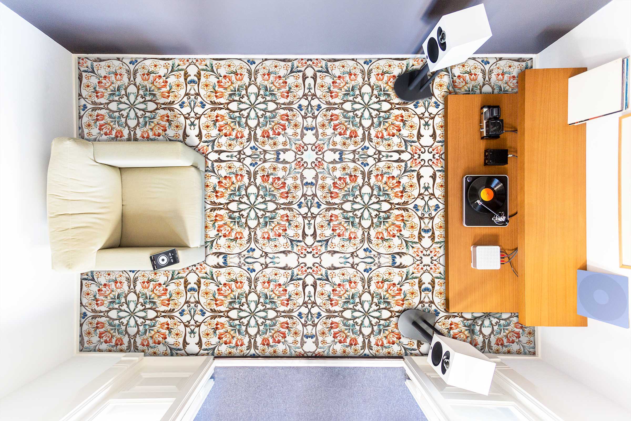 3D Exquisite Pattern 766 Floor Mural Wallpaper Murals Rug & Mat Print Epoxy waterproof bath floor