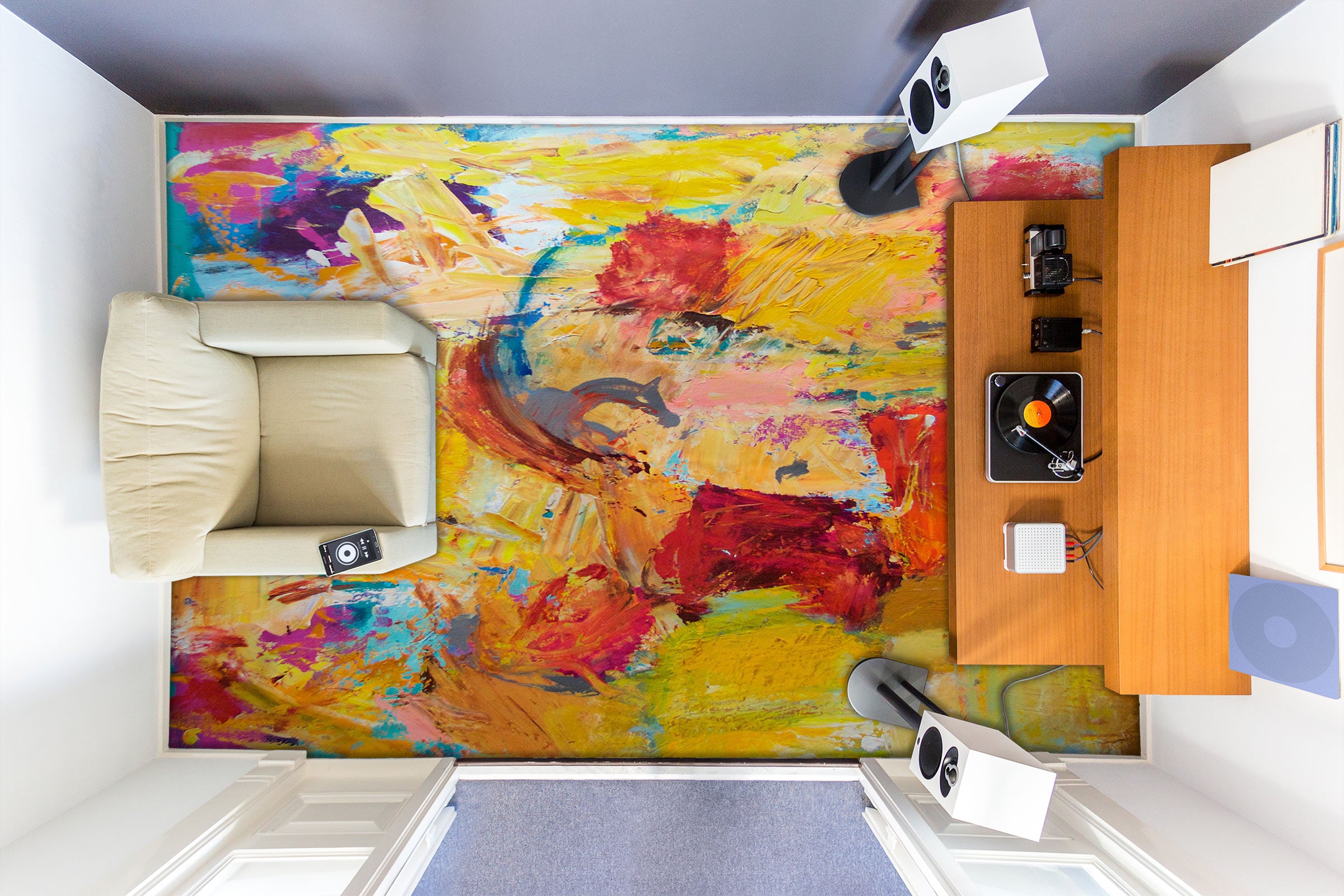 3D Pigment Pattern 9657 Allan P. Friedlander Floor Mural Wallpaper Murals Self-Adhesive Removable Print Epoxy