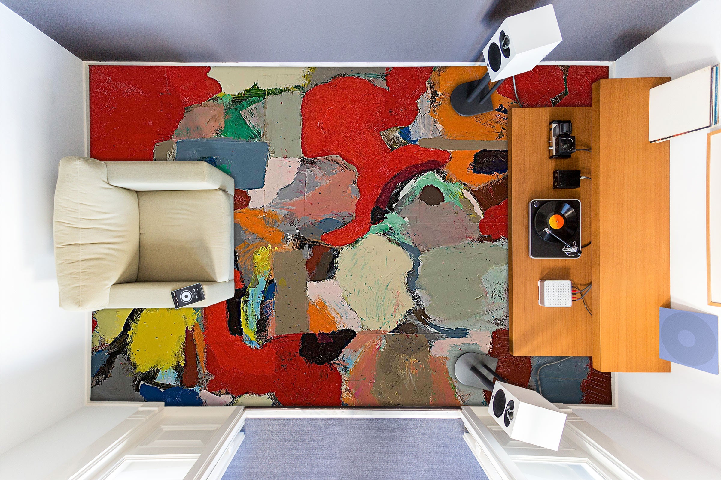 3D Pigment Color Block 9558 Allan P. Friedlander Floor Mural Wallpaper Murals Self-Adhesive Removable Print Epoxy