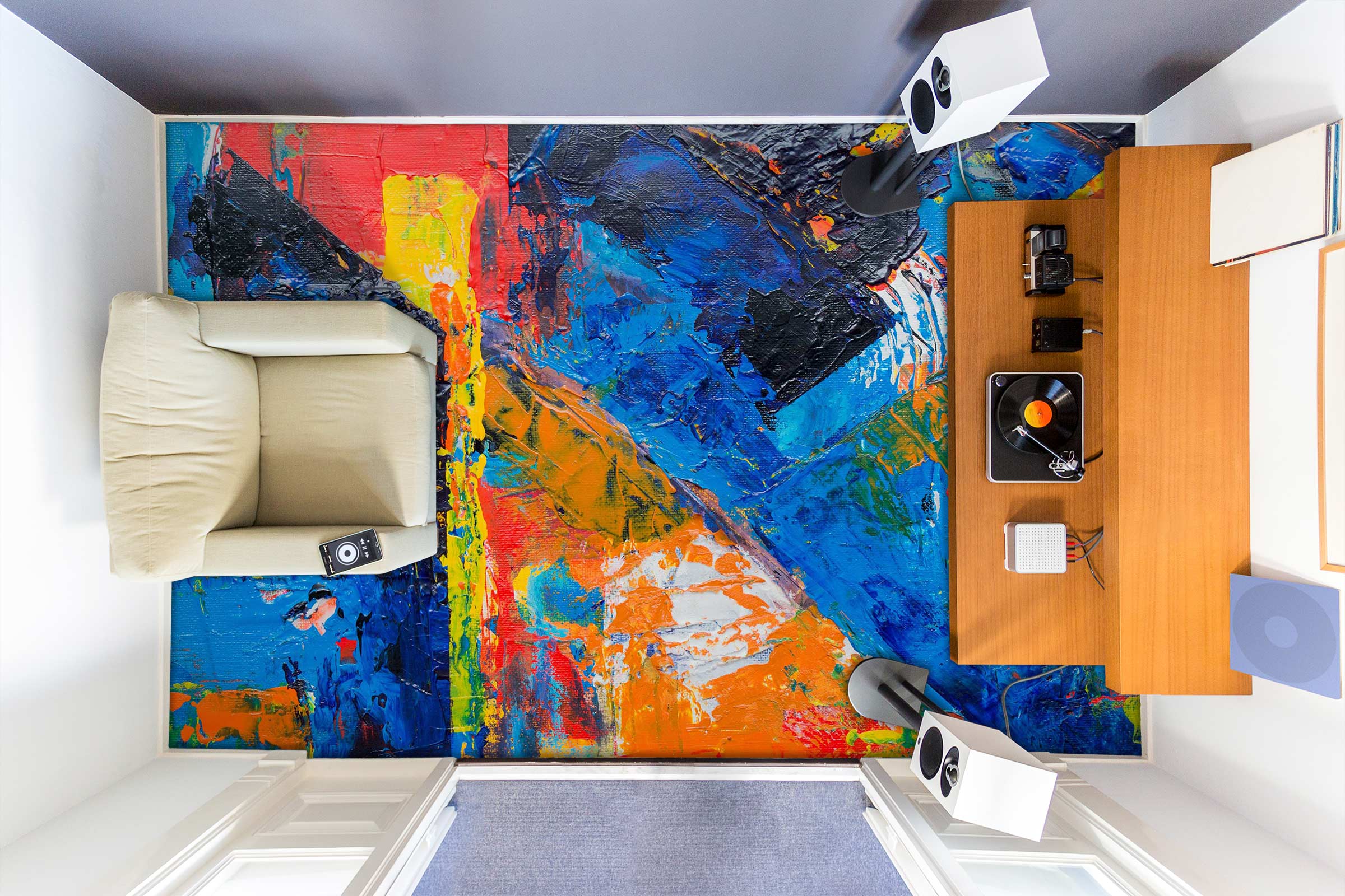 3D Abstract Oil Painting 1115 Floor Mural