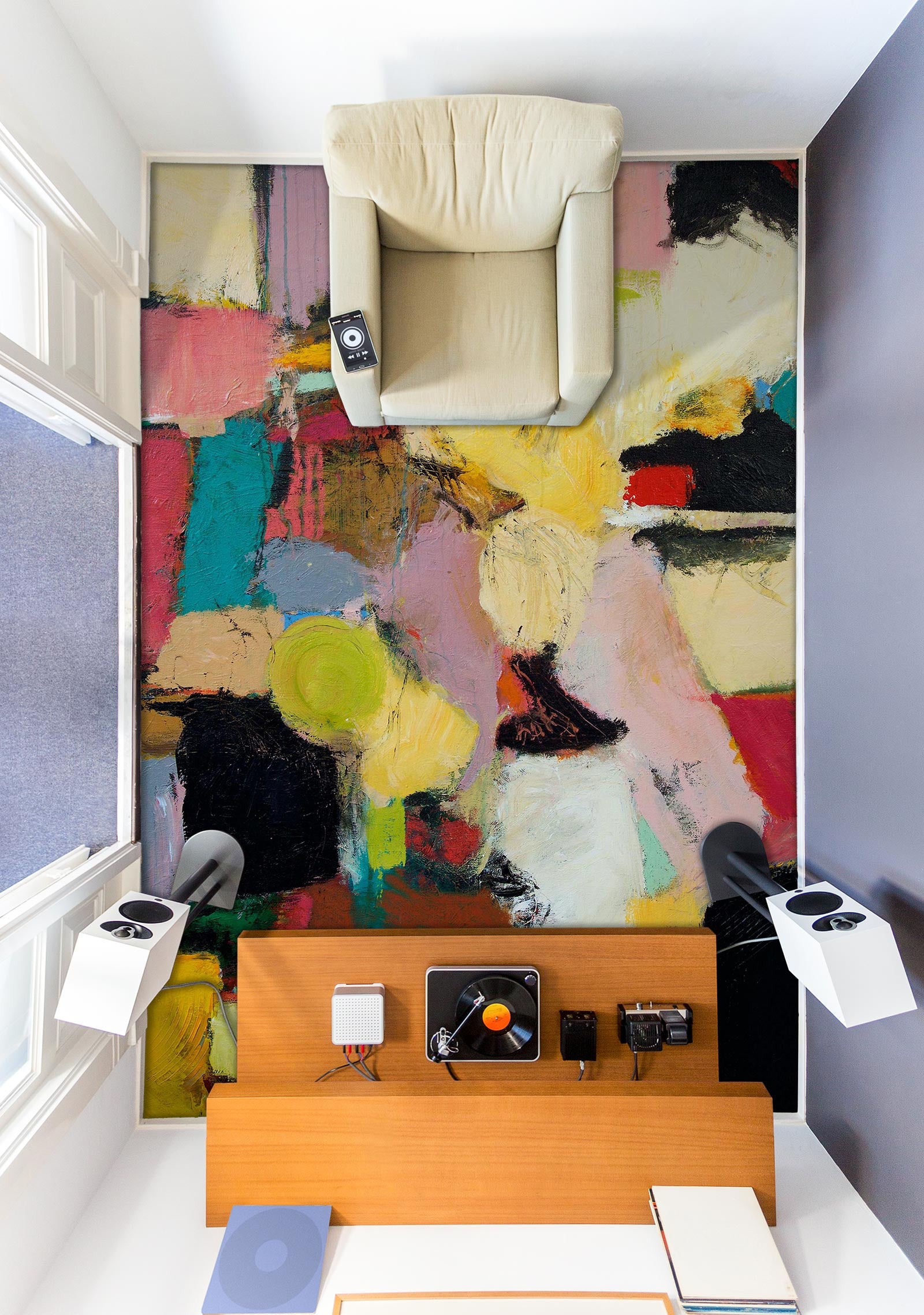 3D Color Block Pigment 9696 Allan P. Friedlander Floor Mural Wallpaper Murals Self-Adhesive Removable Print Epoxy