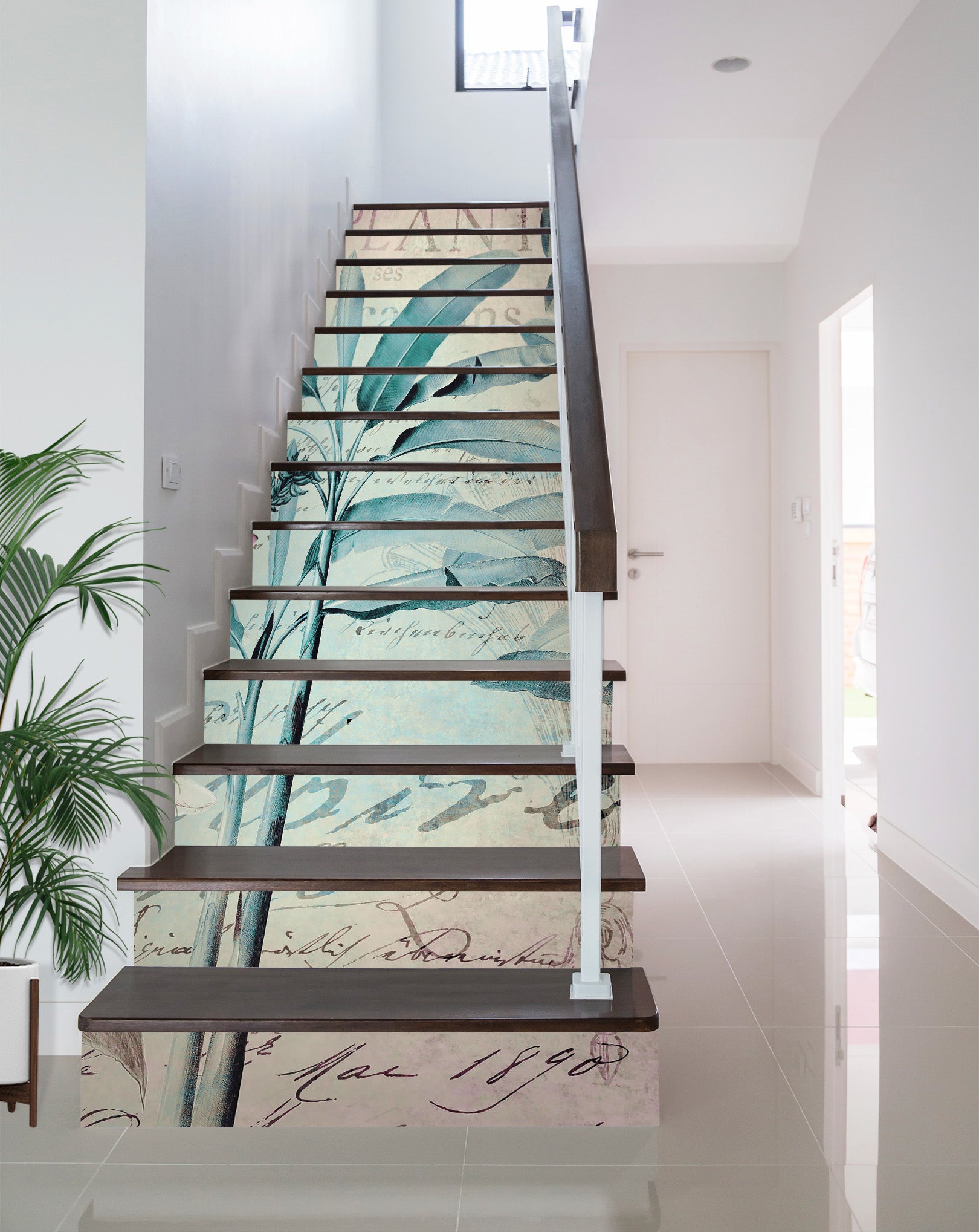 3D Leaves Branch 11015 Andrea Haase Stair Risers