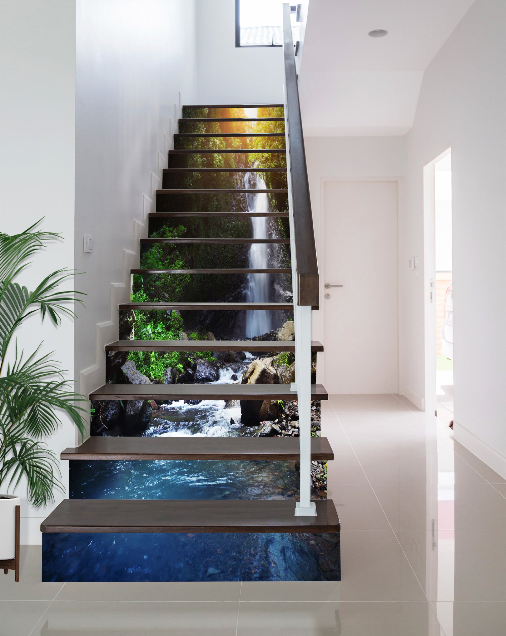 3D Quiet Water In The Depths 406 Stair Risers