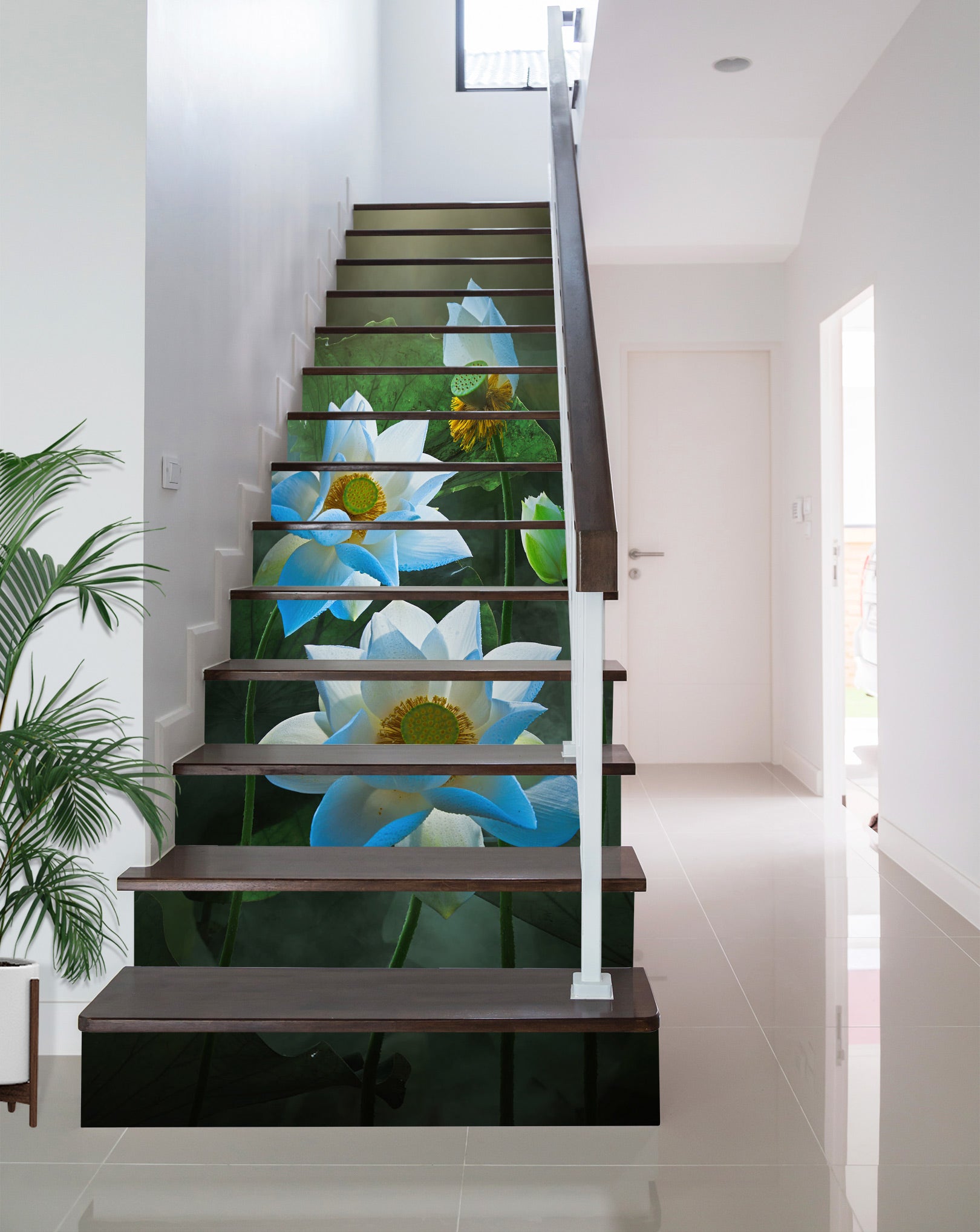 3D Moonlight Lotus 529 Stair Risers