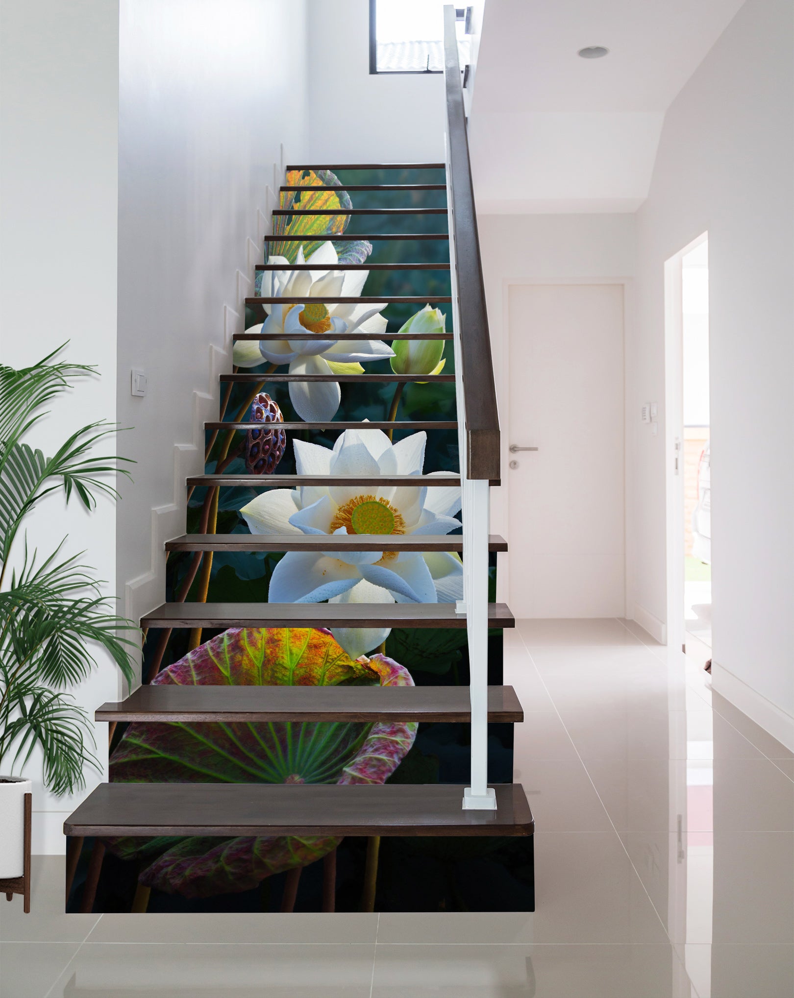 3D Beautiful Purity 532 Stair Risers