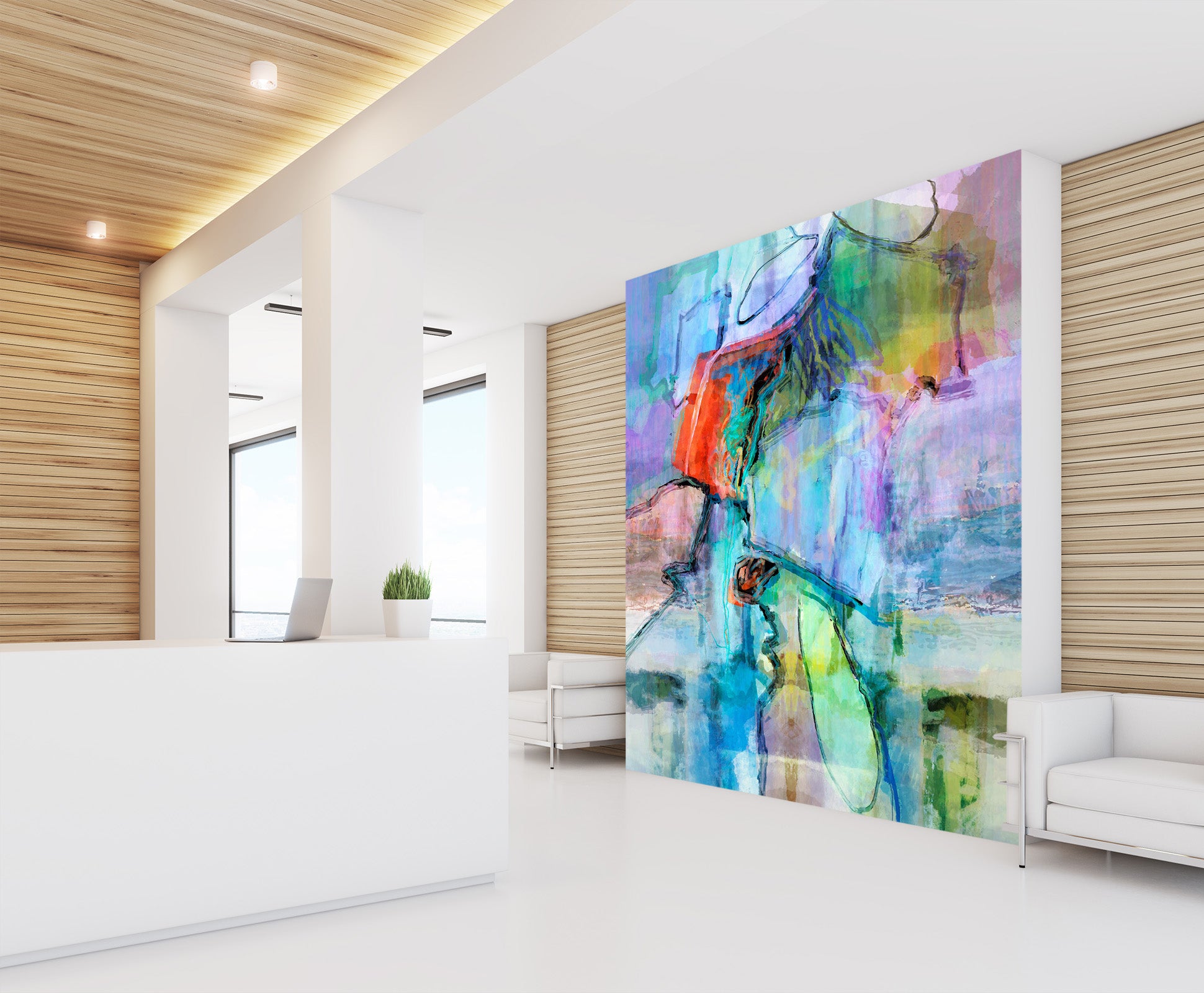 3D Abstract River 1519 Michael Tienhaara Wall Mural Wall Murals