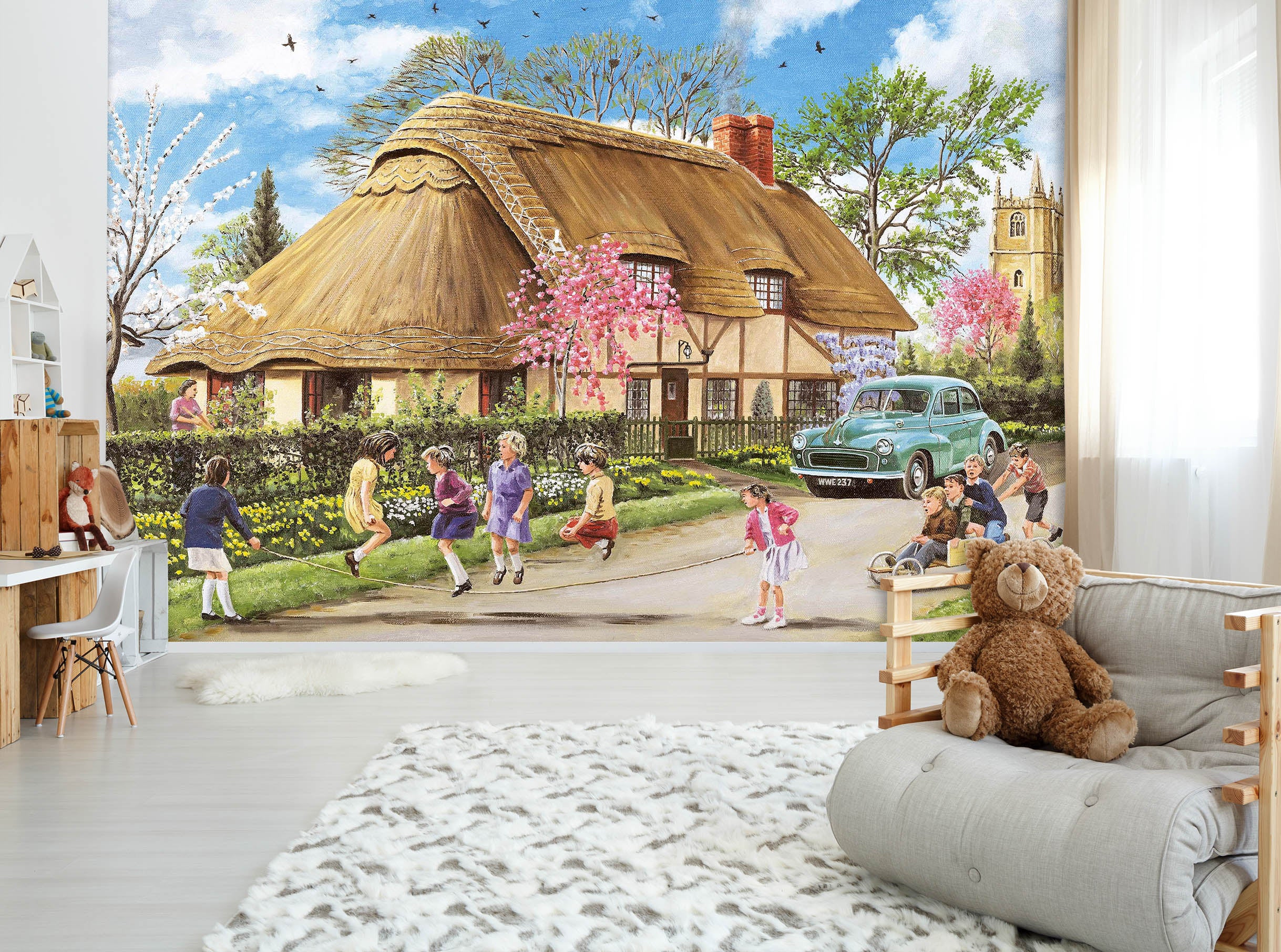 3D Spring In Their Heels 1051 Trevor Mitchell Wall Mural Wall Murals