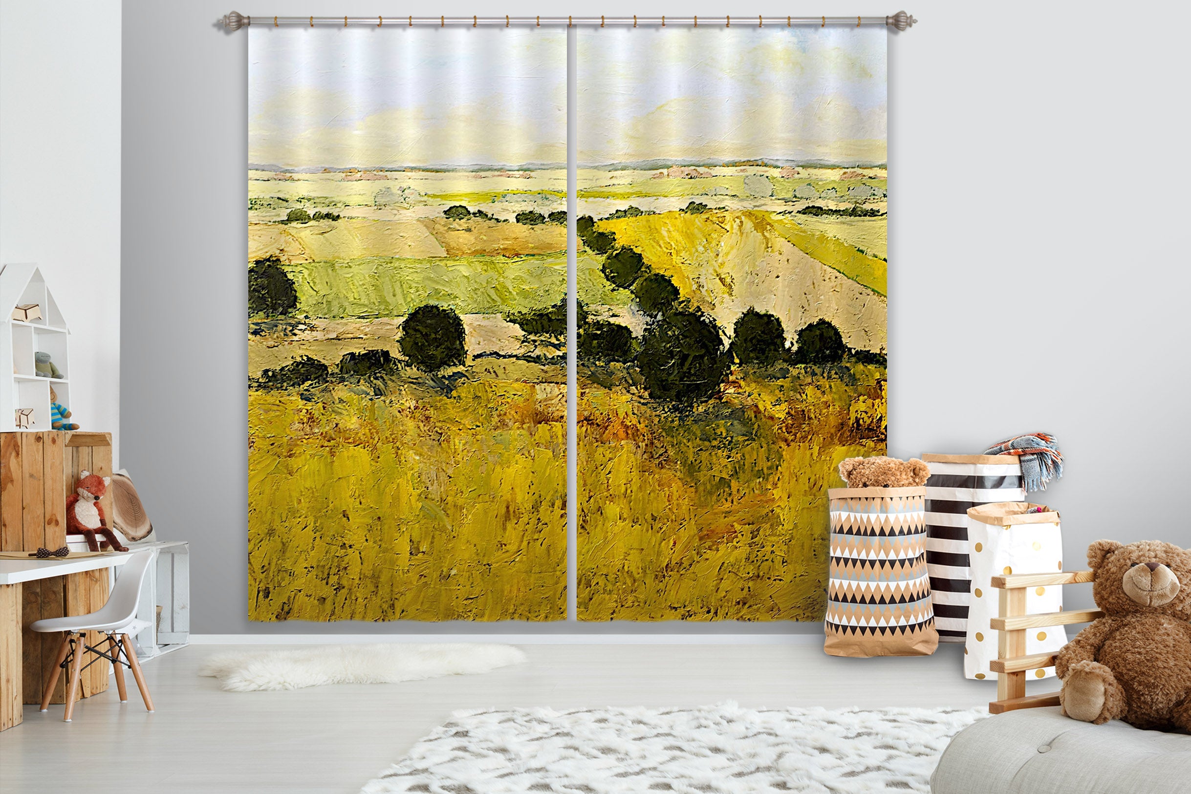 3D Summer End 119 Allan P. Friedlander Curtain Curtains Drapes