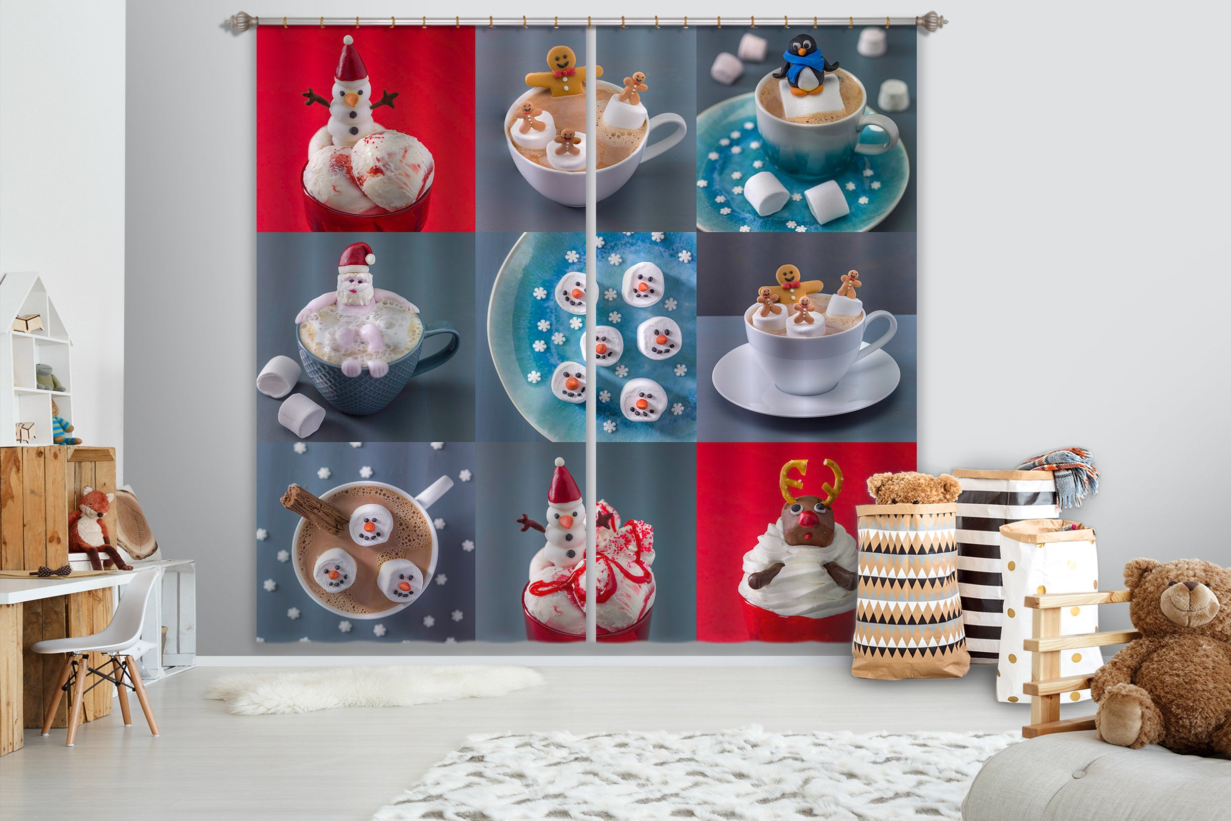 3D Delicious Food 026 Assaf Frank Curtain Curtains Drapes