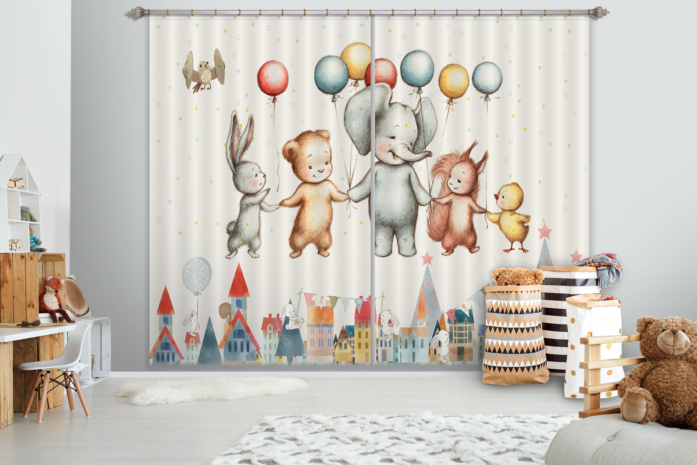 3D Forest Partner 743 Curtains Drapes