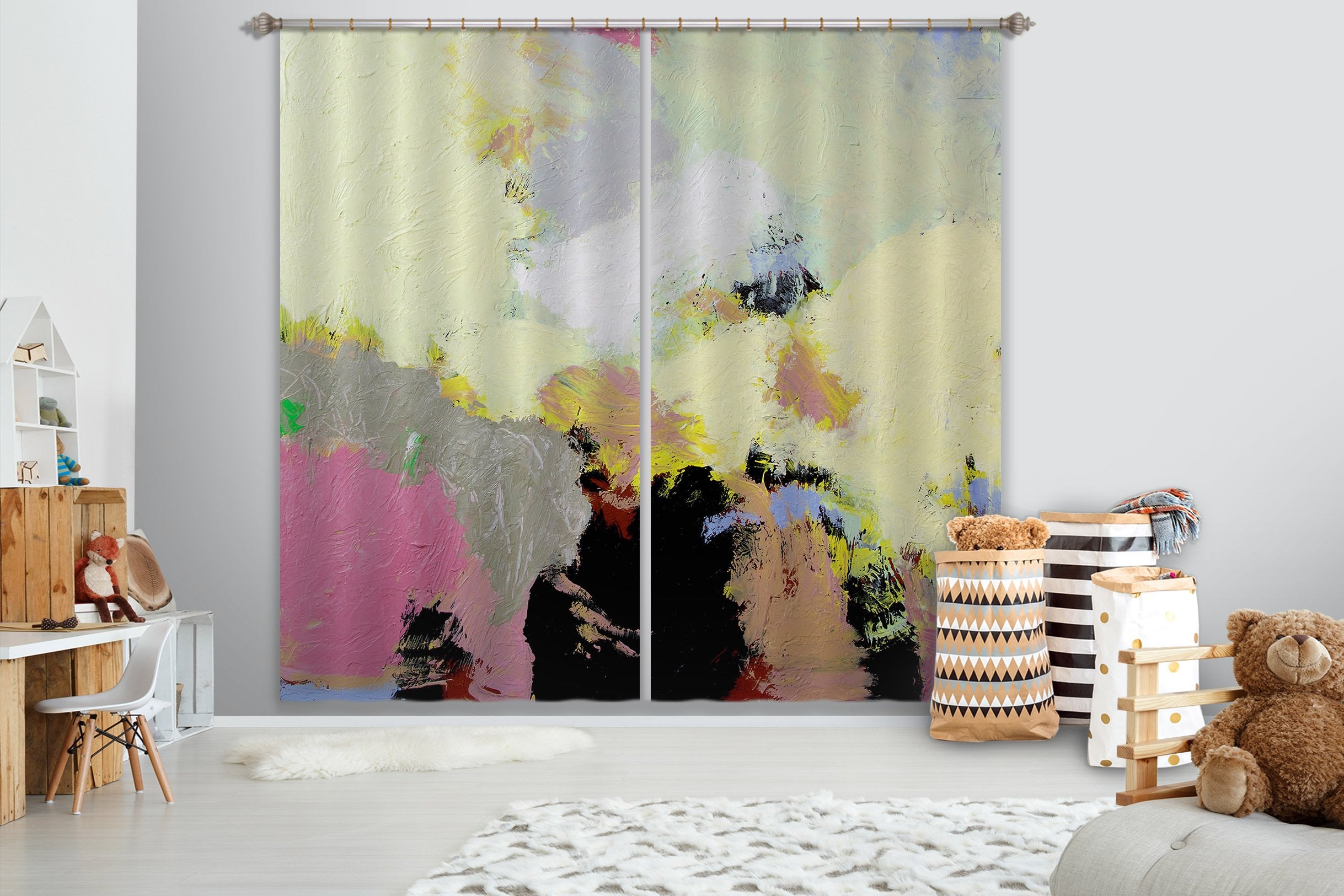 3D Abstract Painting 237 Allan P. Friedlander Curtain Curtains Drapes Wallpaper AJ Wallpaper