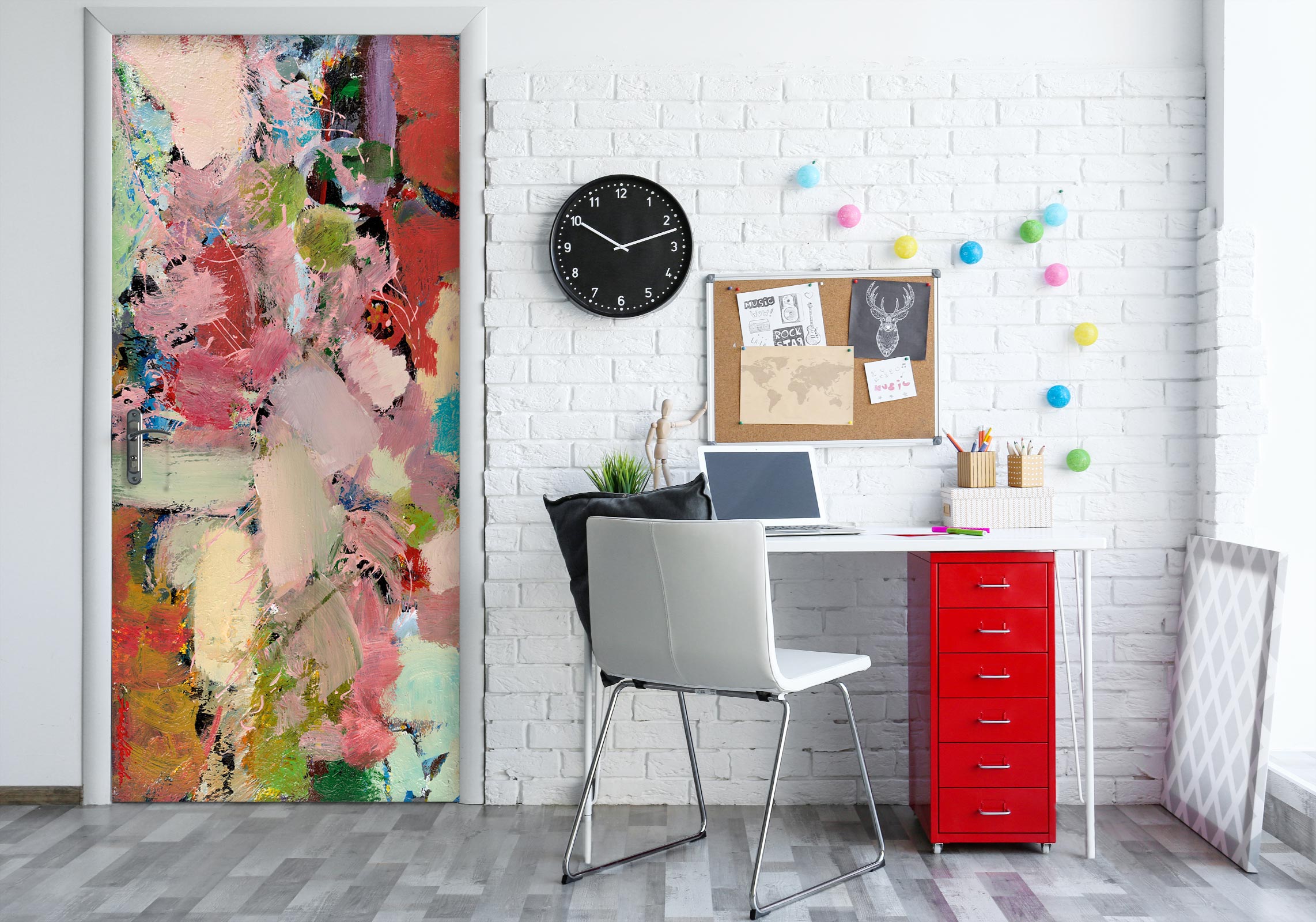 3D Color Pigment Pattern 9309 Allan P. Friedlander Door Mural