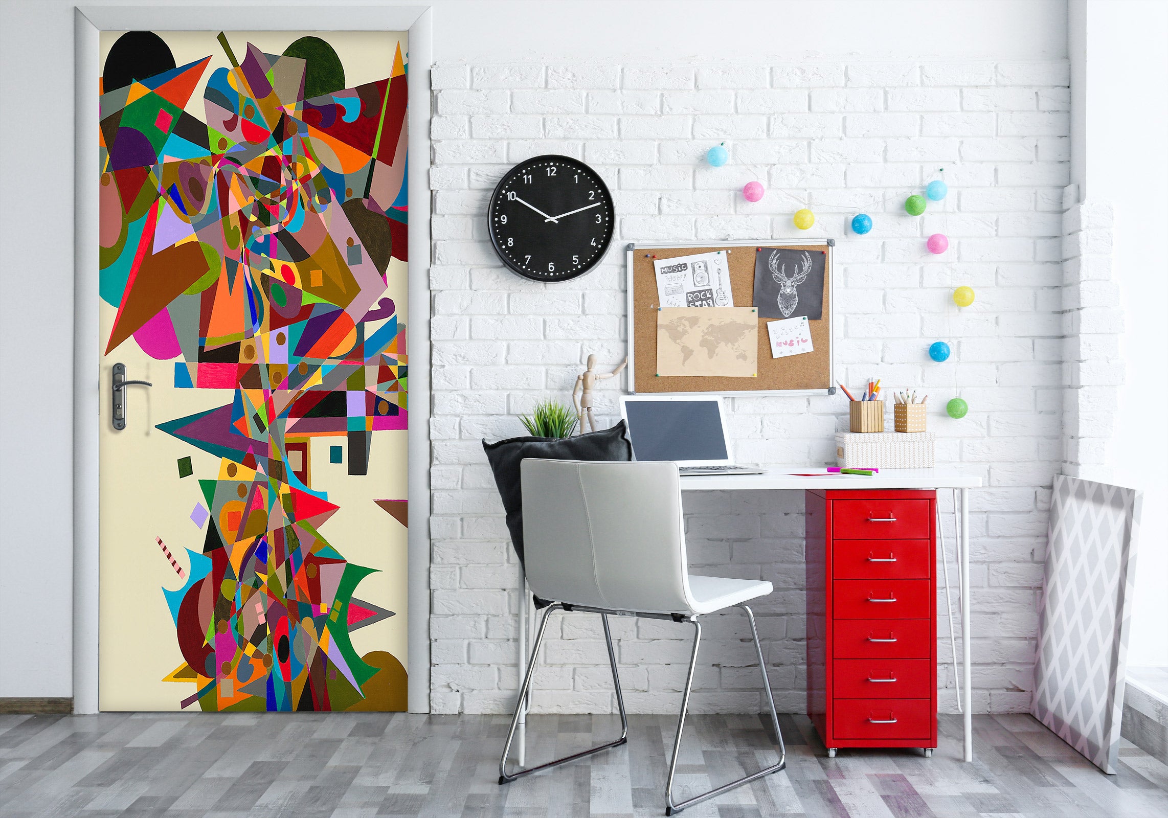 3D Colorful Pattern 9302 Allan P. Friedlander Door Mural