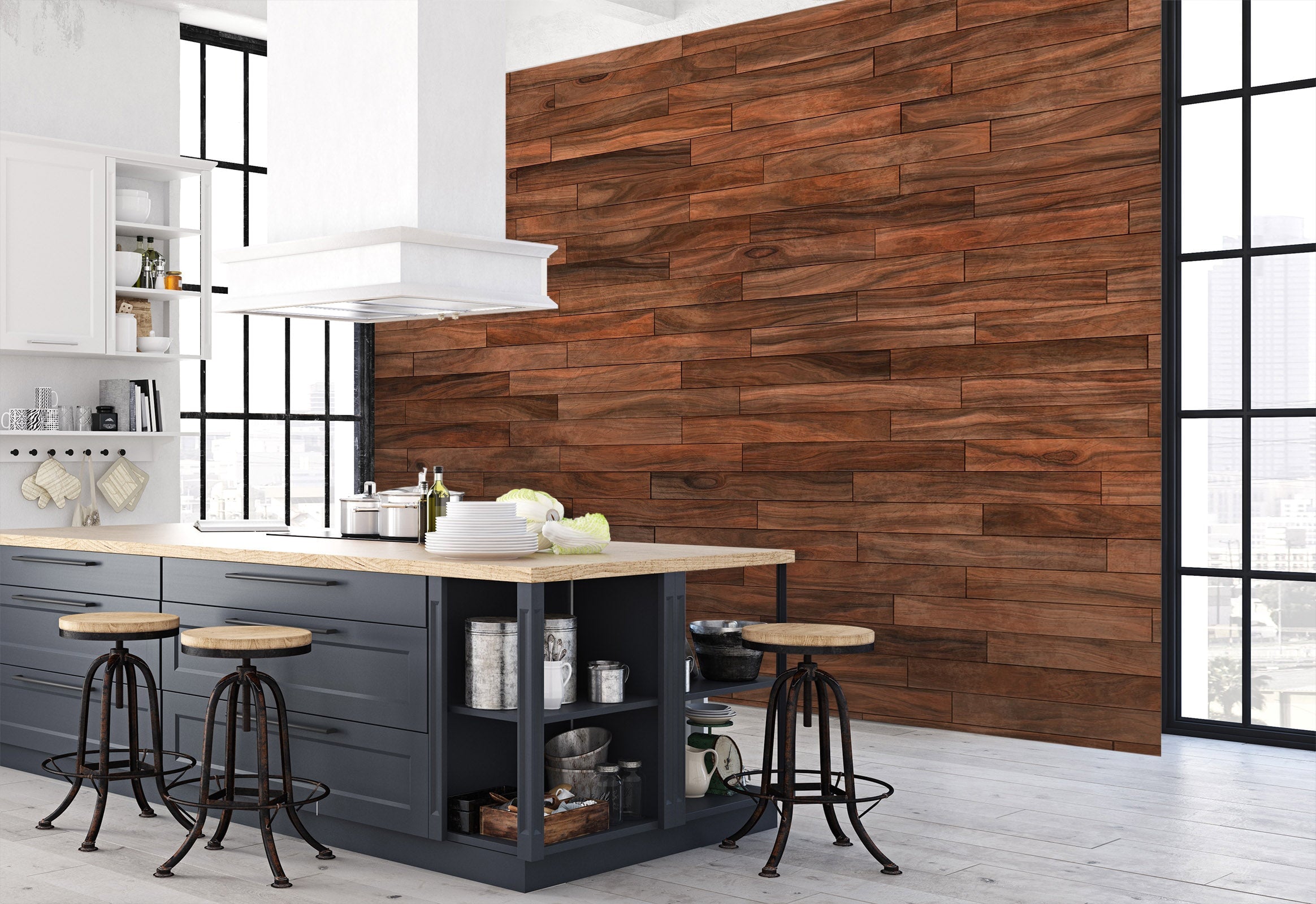 3D Wood Plank Texture 102 Wall Murals Wallpaper AJ Wallpaper 2