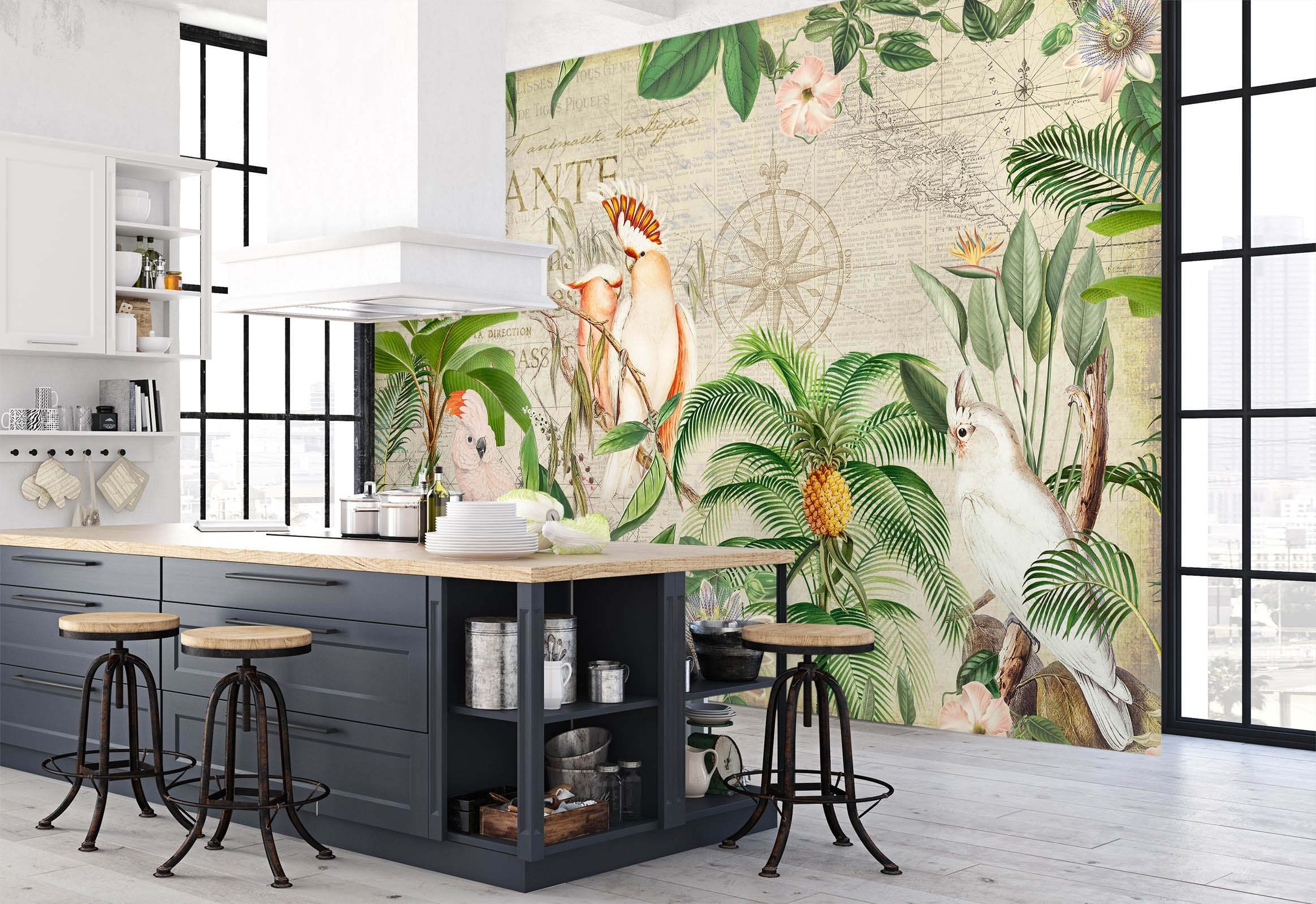 3D Bird Home 1436 Andrea haase Wall Mural Wall Murals Wallpaper AJ Wallpaper 2