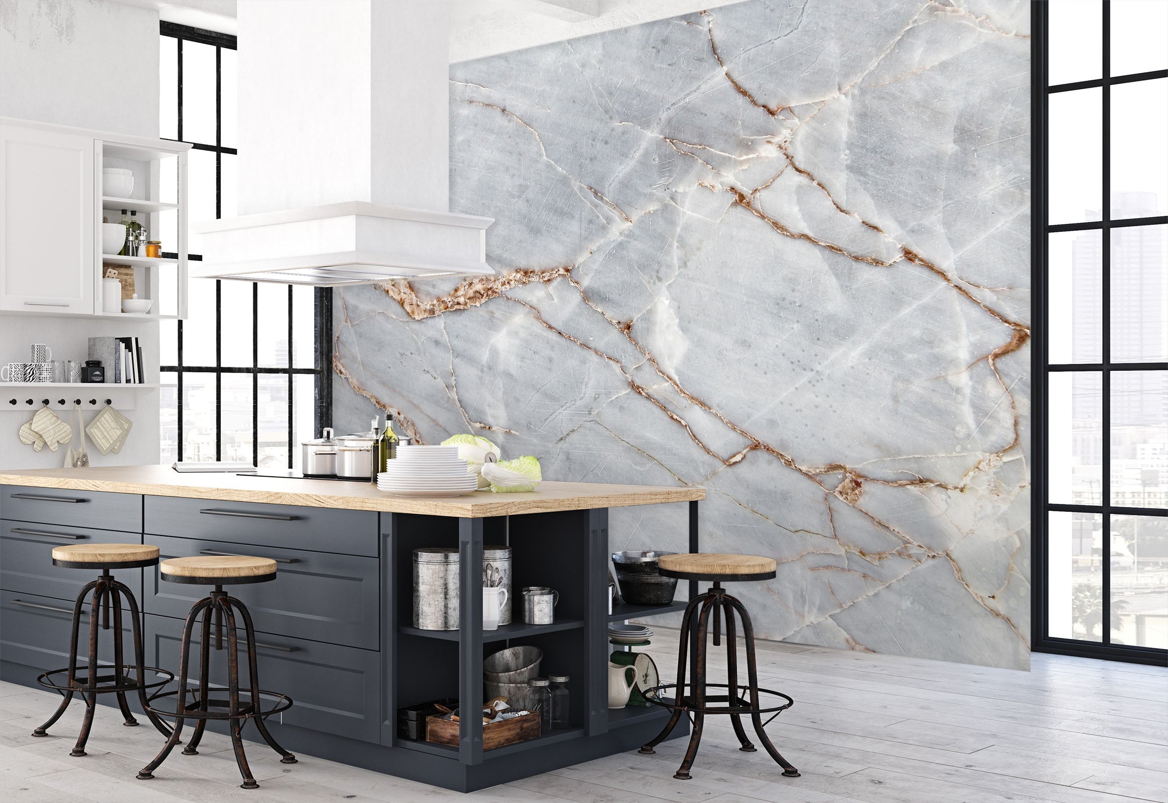 3D Cracked Marble 38 Wall Murals Wallpaper AJ Wallpaper 2