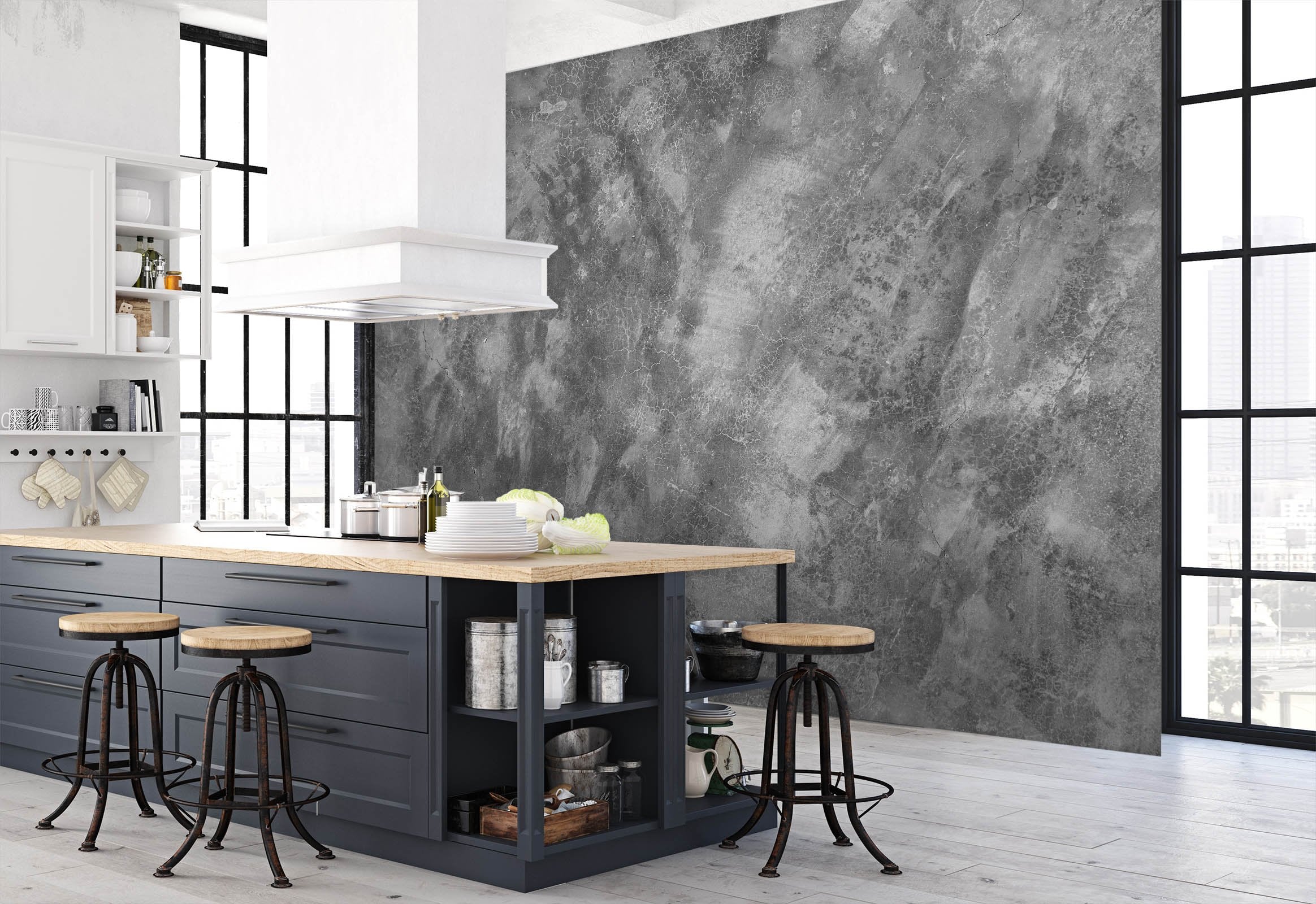 3D Black Graphic 39 Wall Murals Wallpaper AJ Wallpaper 2