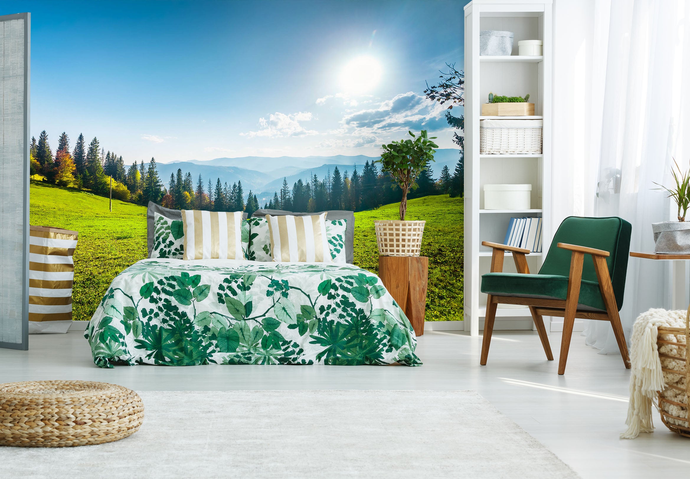 3D Lawn Forest 57088 Wall Murals