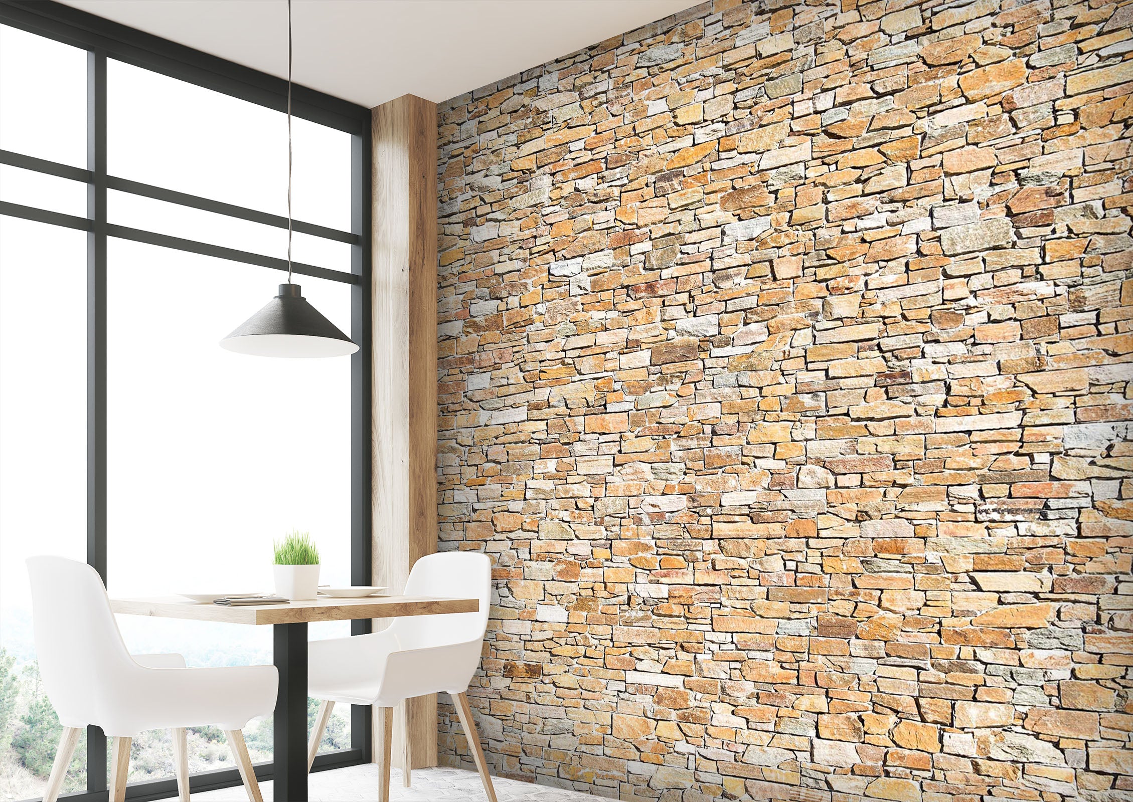 3D Bricks Stacked 1416 Wall Murals