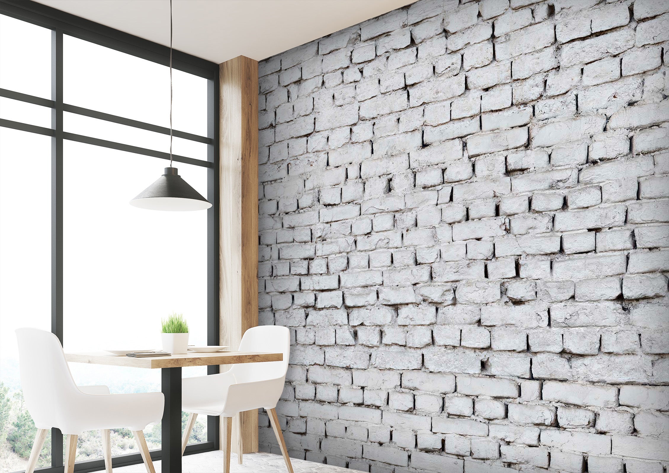3D White Bricks 1422 Wall Murals