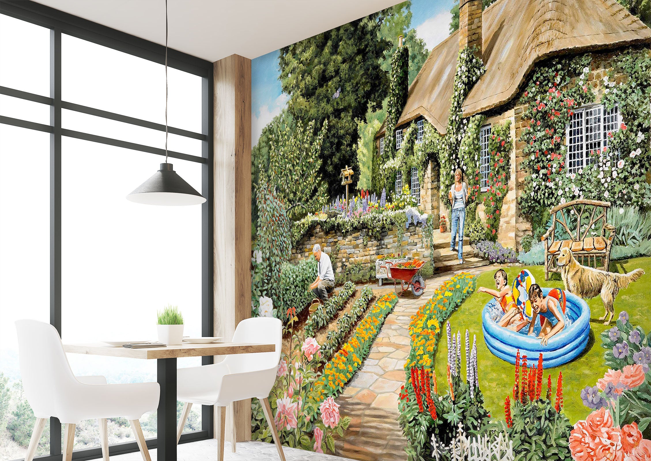 3D Summer Garden 1053 Trevor Mitchell Wall Mural Wall Murals