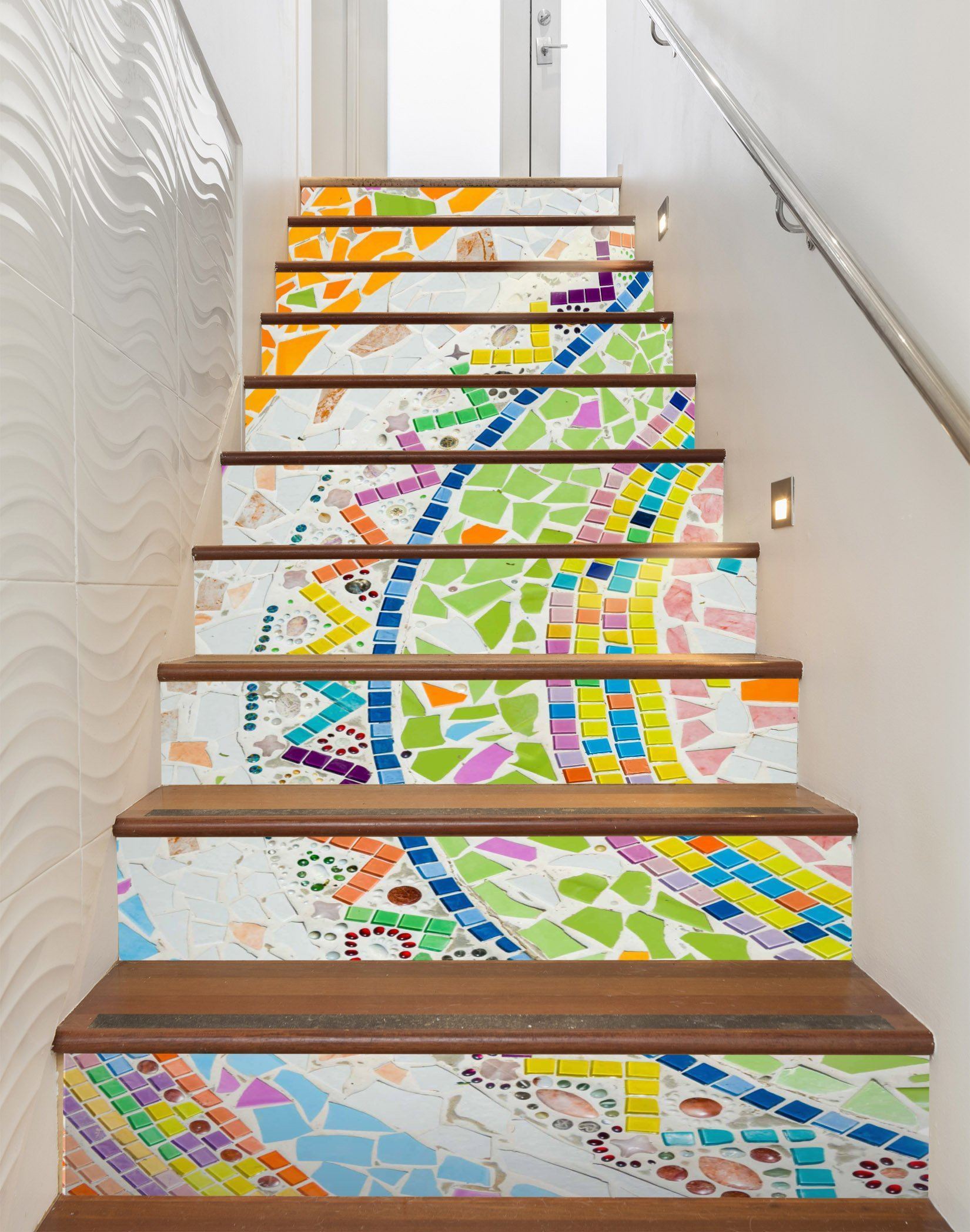 3D Gemstone 342 Stair Risers Wallpaper AJ Wallpaper