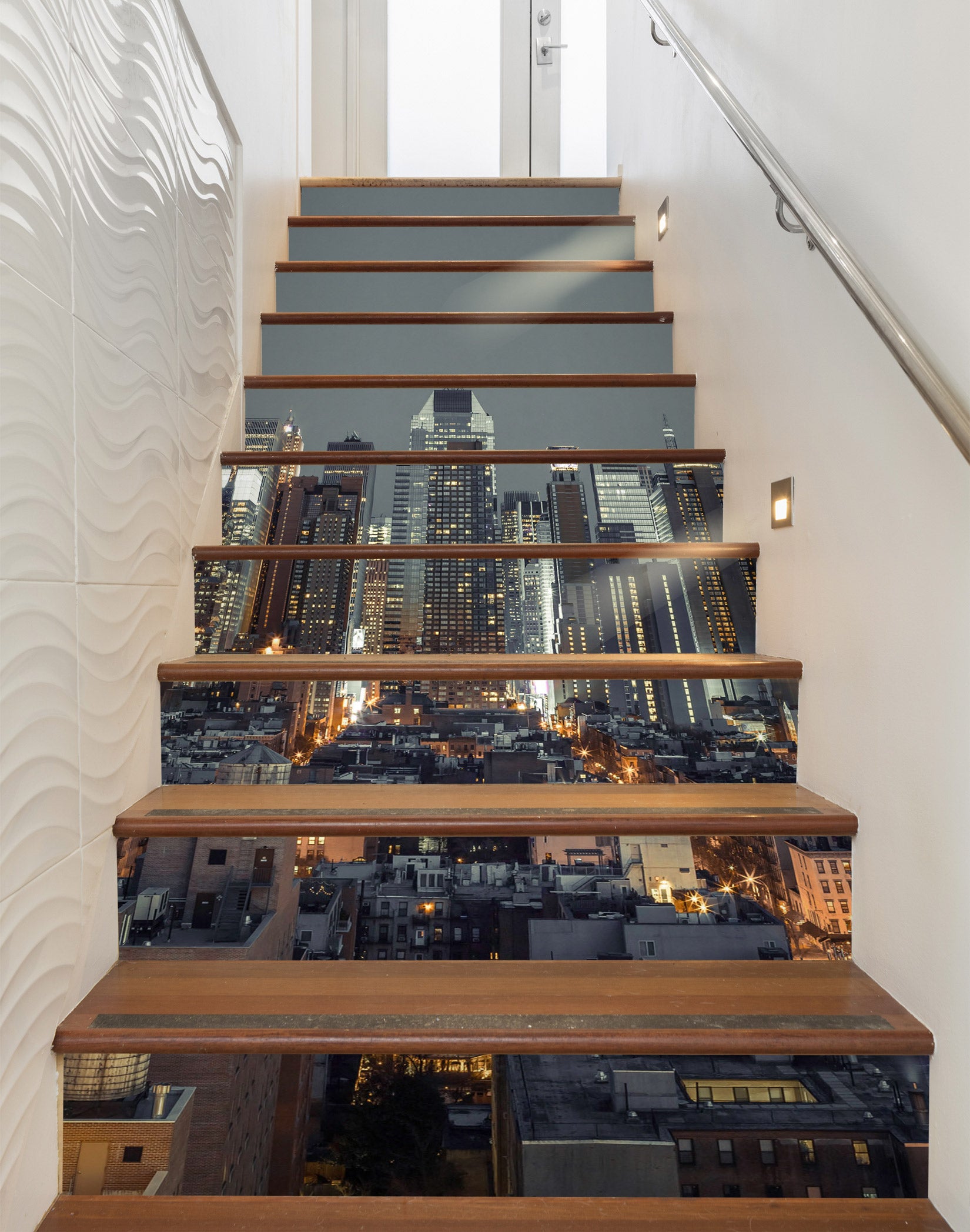 3D Night High Building 10948 Assaf Frank Stair Risers