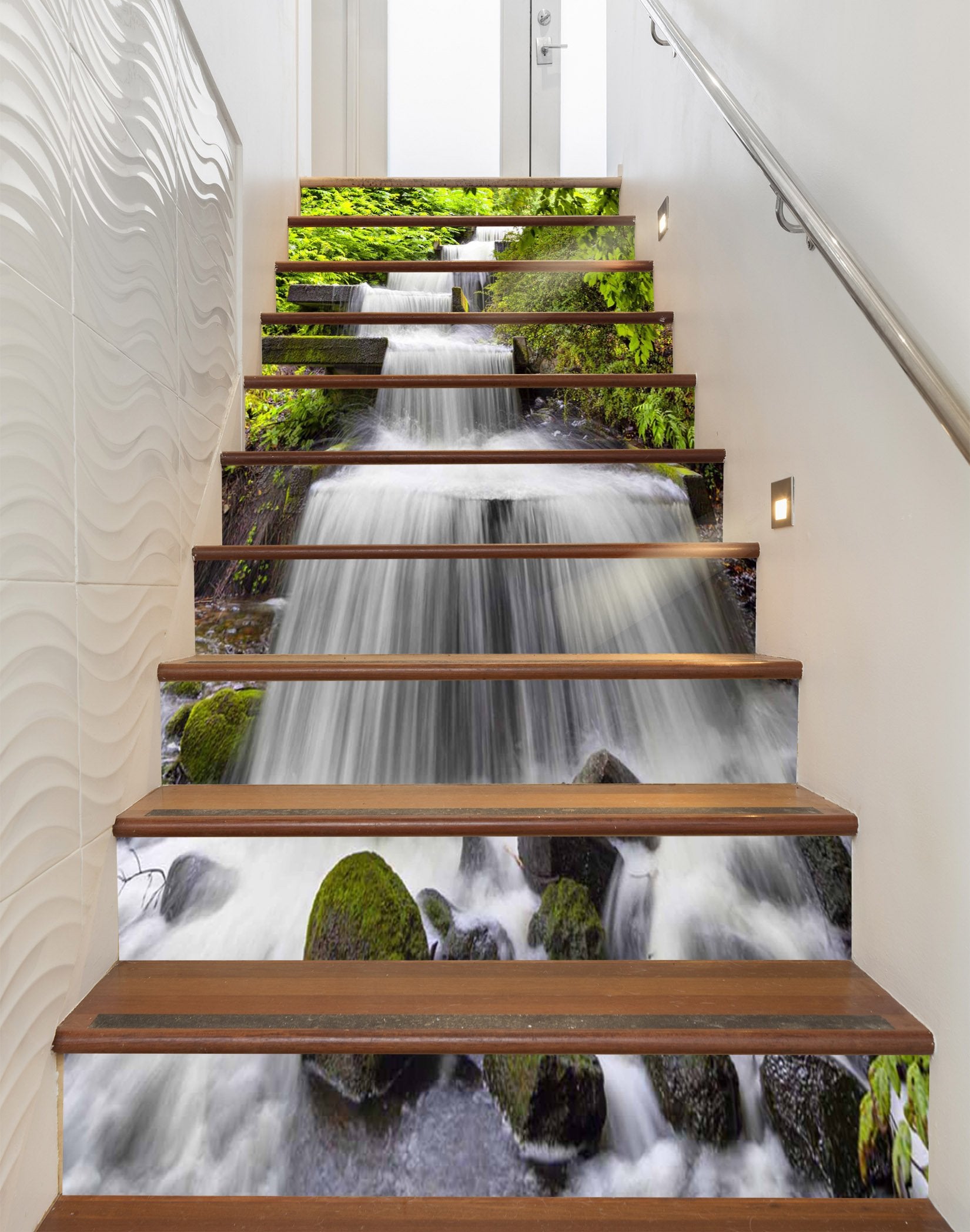 3D Beautiful River 1112 Stair Risers Wallpaper AJ Wallpaper