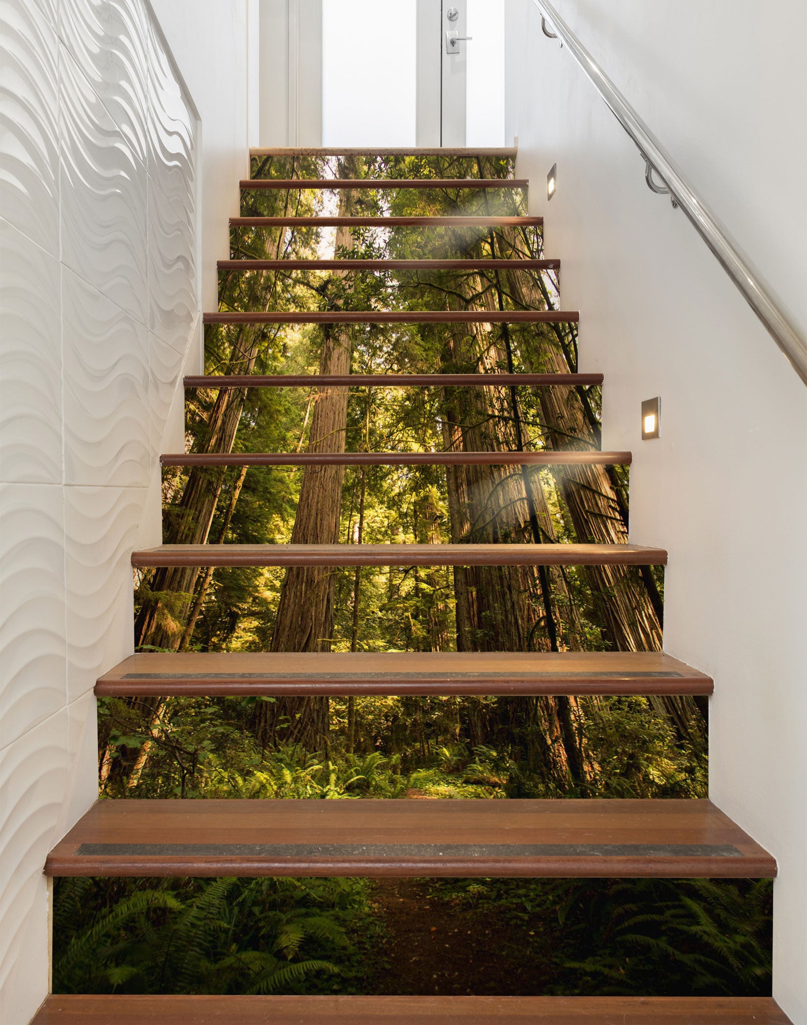 3D Dark Stout Woods 247 Stair Risers