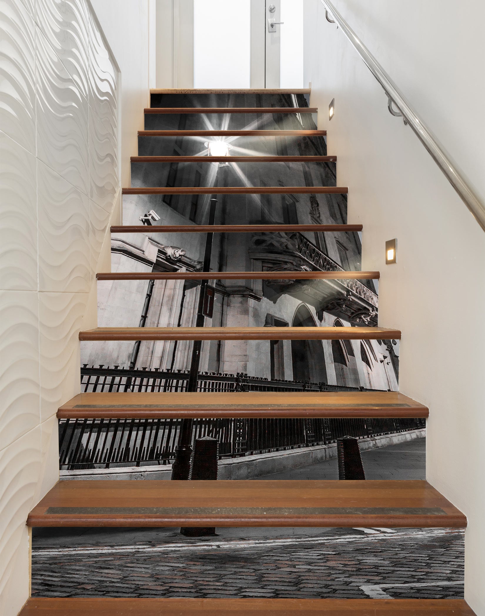 3D Black Brey Street Light 99128 Assaf Frank Stair Risers