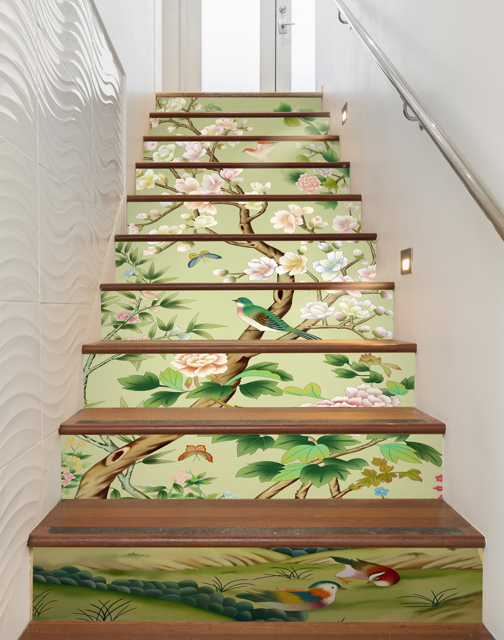 3D Spring Branch 013 Stair Risers