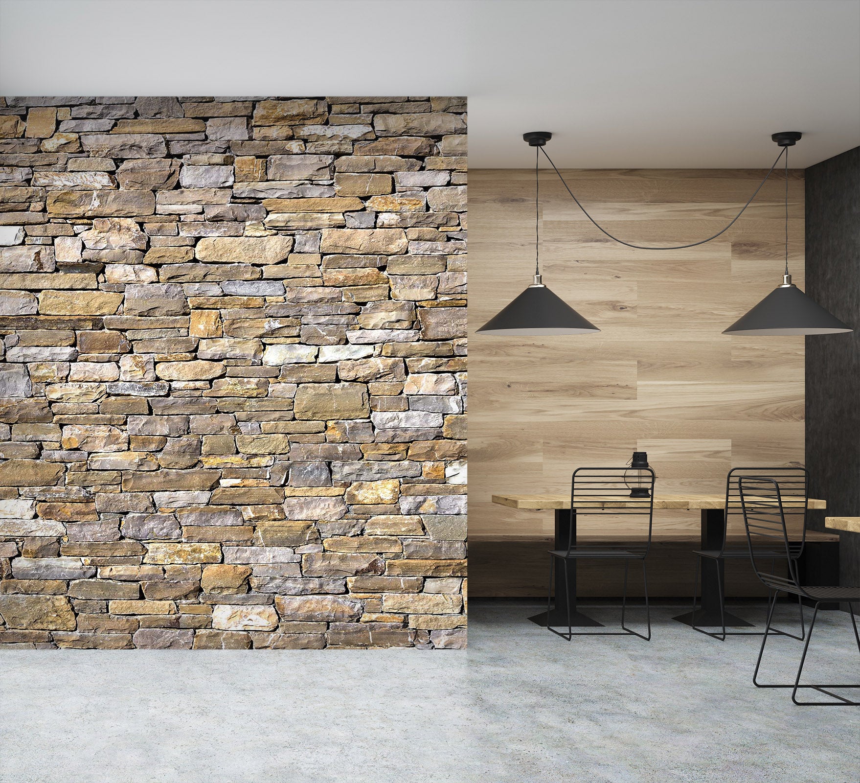 3D Wall Bricks Stacked 1917 Wall Murals
