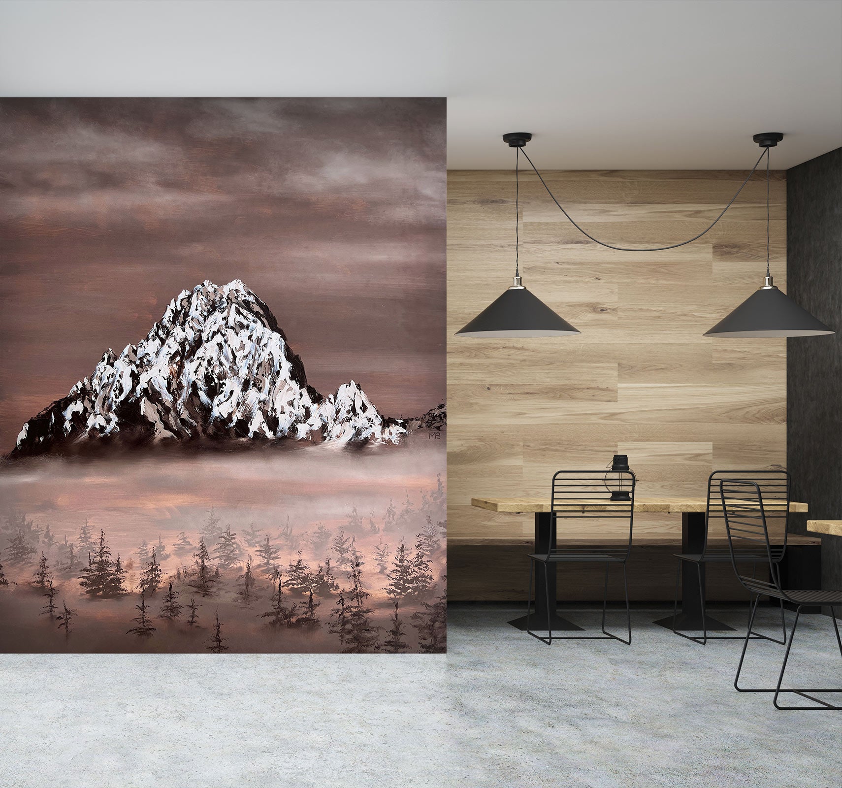 3D Snow Mountain 9833 Marina Zotova Wall Mural Wall Murals