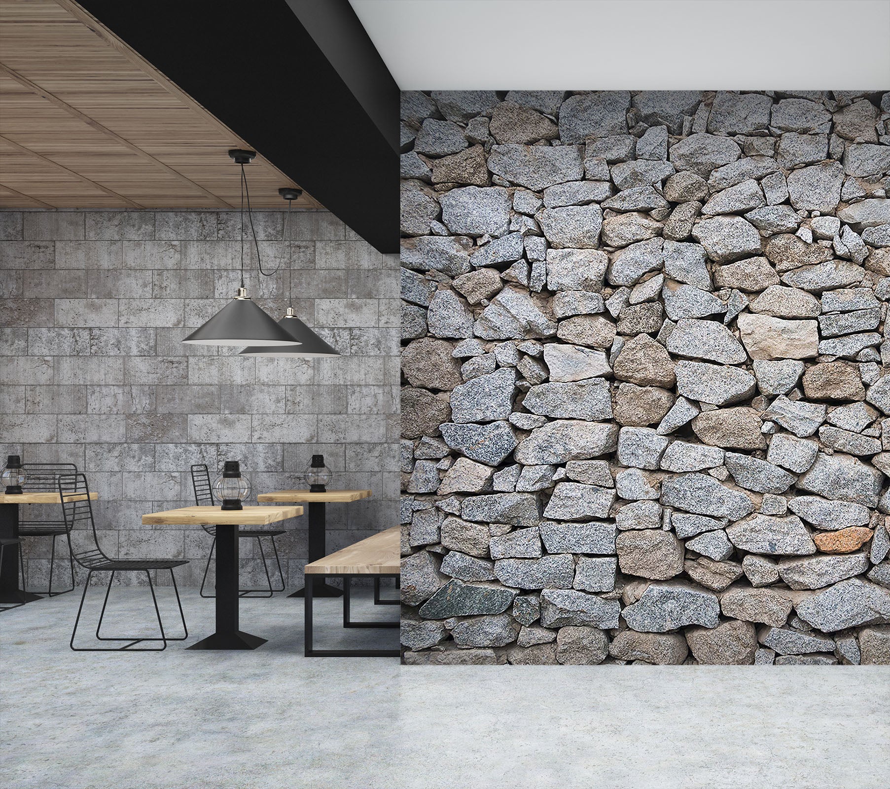 3D Stone Wall 333 Wall Murals